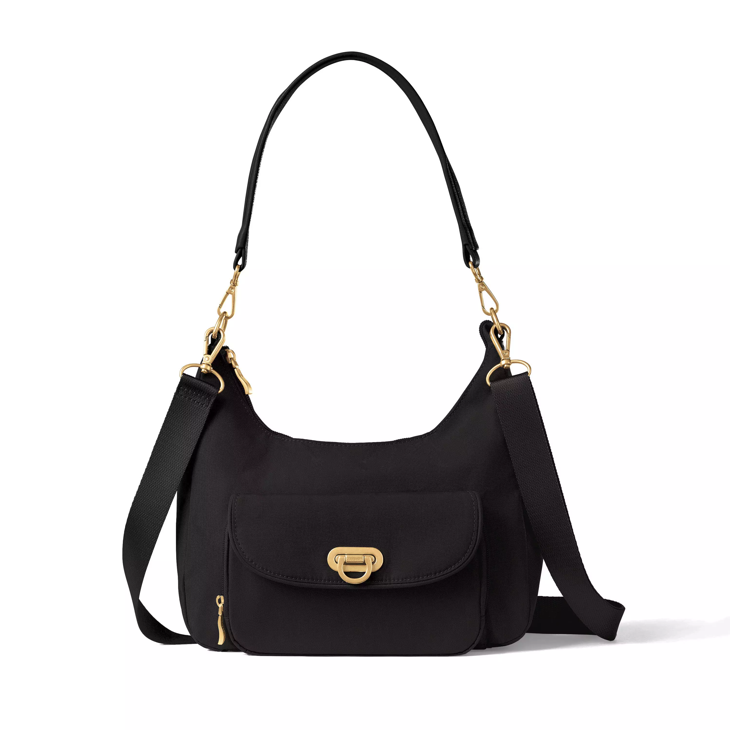 Coastal Flip Lock Half Moon Bag