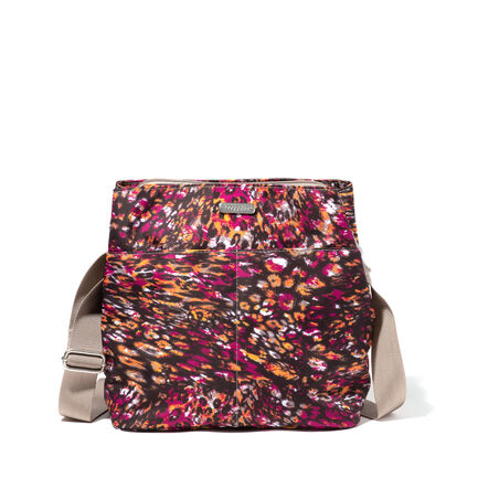 Triple Compartment Crossbody Bag