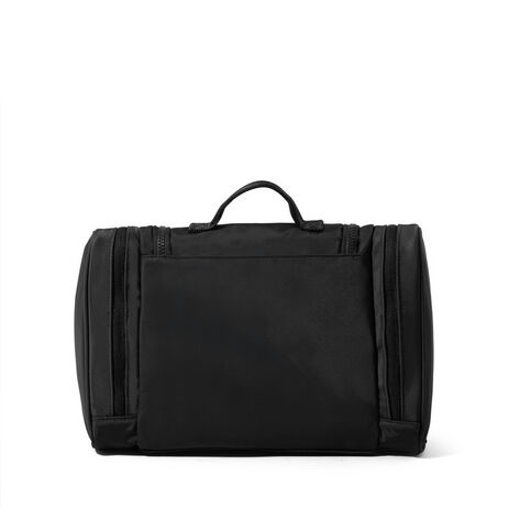 deluxe toiletry travel bag black Large a hanger hook lets you hang the travel organizer while open Travelpro Essentials Split Case Toiletry