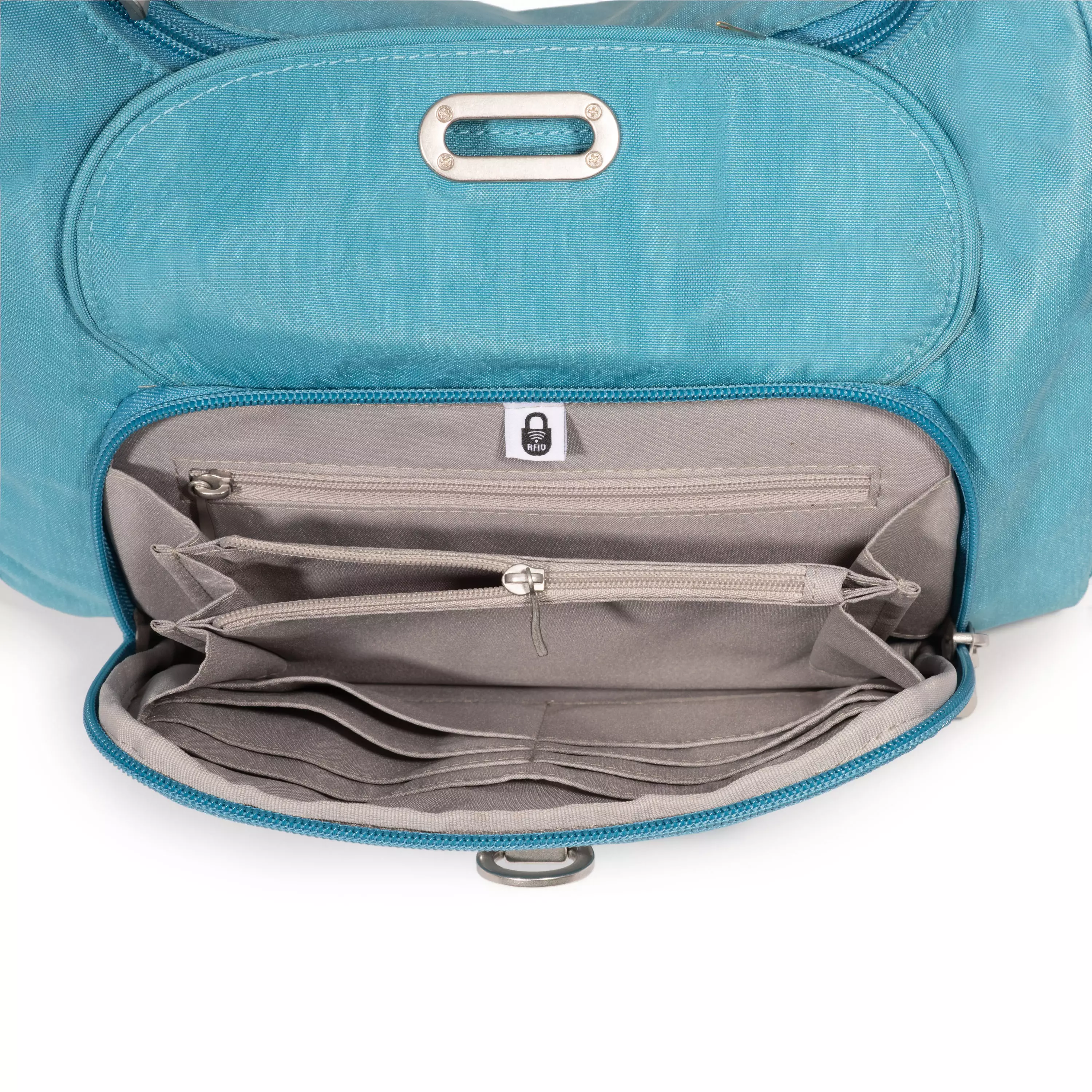 Coastal Flip Lock Half Moon Bag