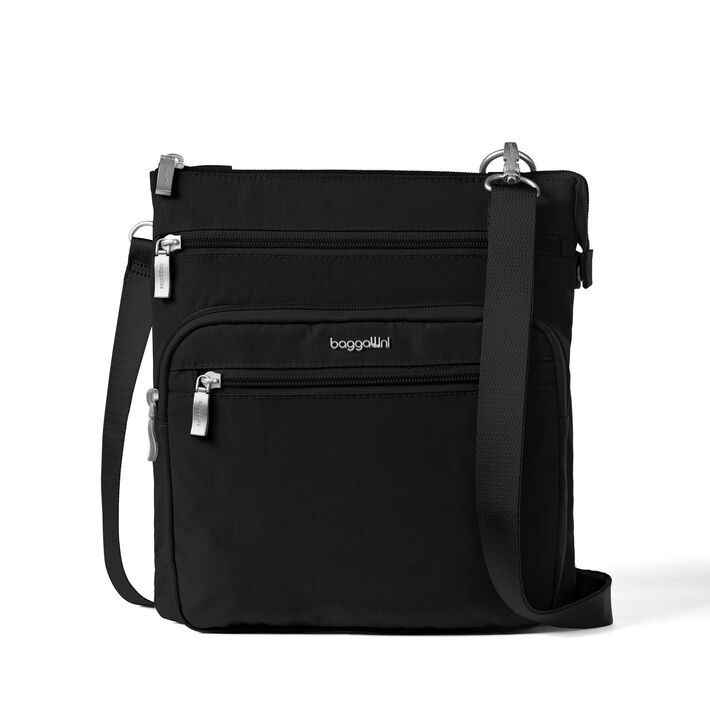 baggallini everything travel crossbody bag Securtex Anti-Theft Mini Bag, 6.3"x8.25" RFID, Locking Zippers & Cut-Resistant Strap: Handbags in RFID protection Belt Bag Green Baggallini Everything