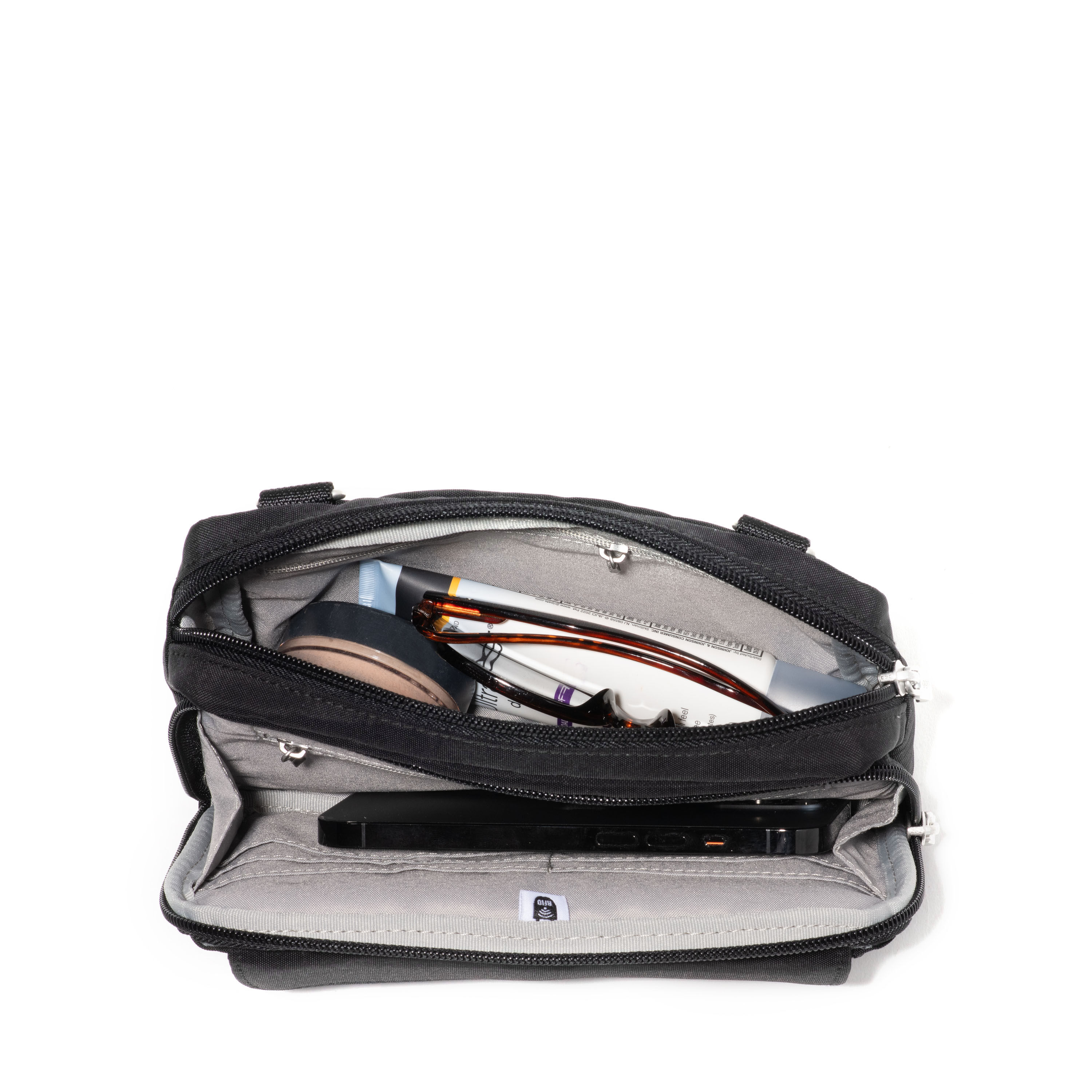 Modern Double Zip Crossbody