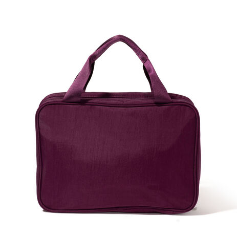 hanging travel toiletry bag womens Away Featherlight Vanity in Camel Brown The Hanging Toiletry Bag is made with water repellent nylon and a coated spill Large Roll Up Hanging Toiletry