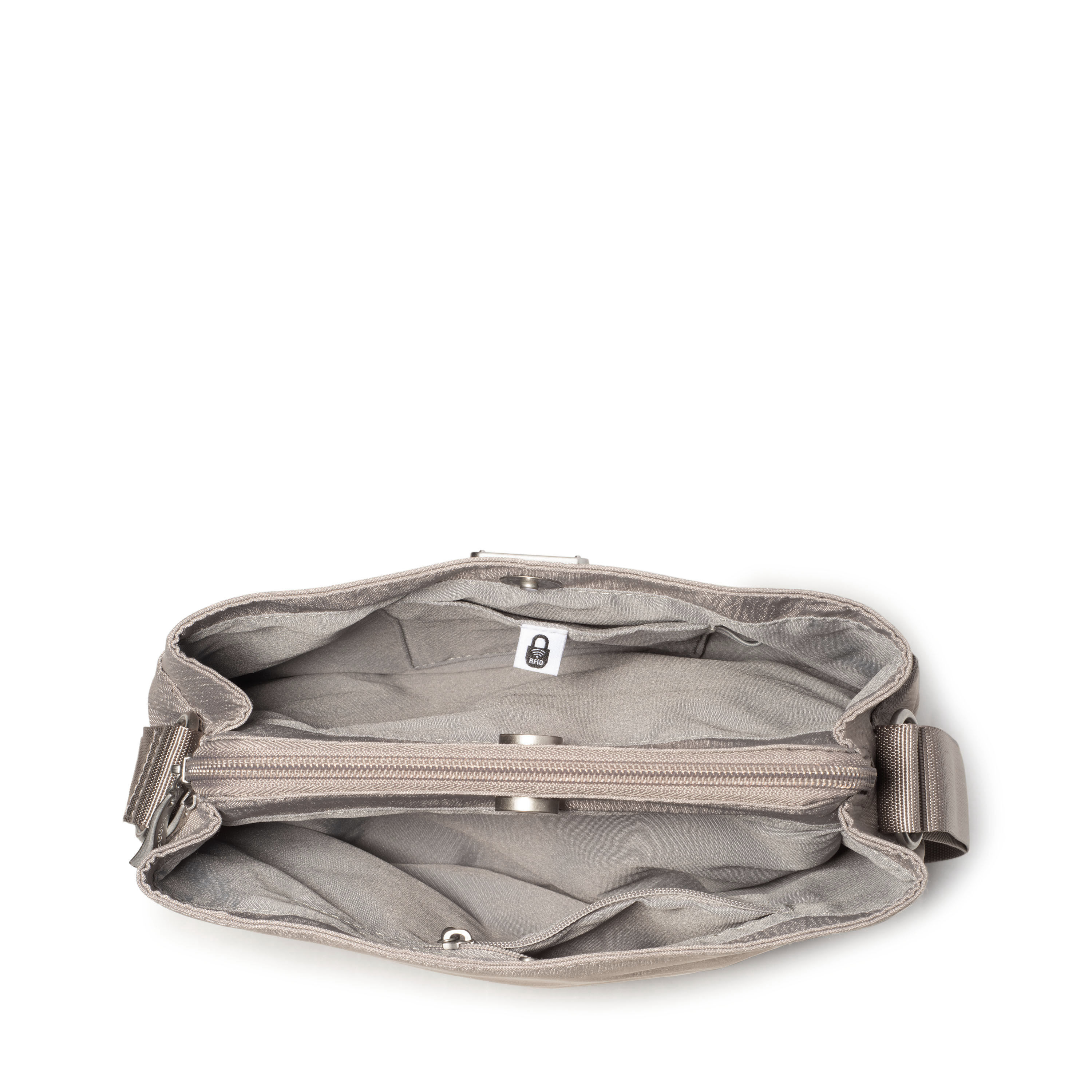 Triple Compartment Crossbody Bag