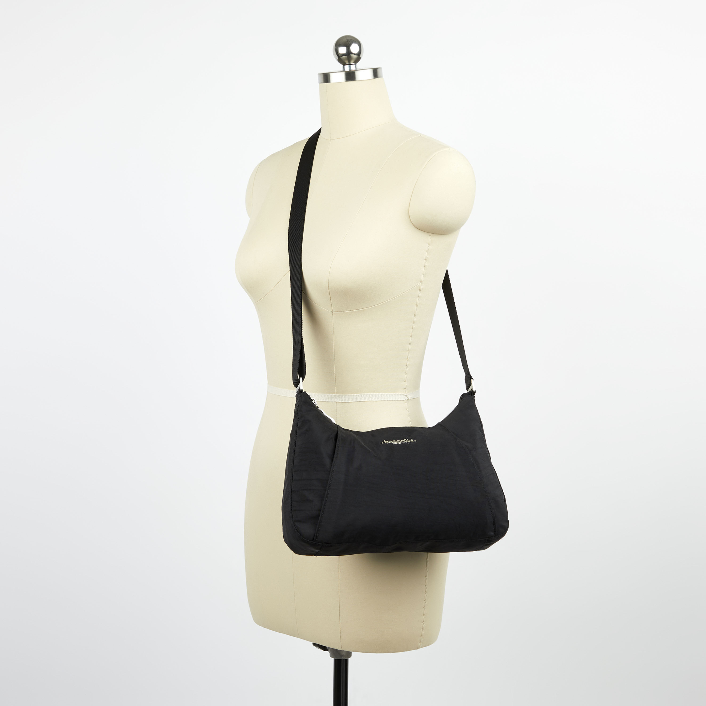 Slim Crossbody Hobo With Rfid