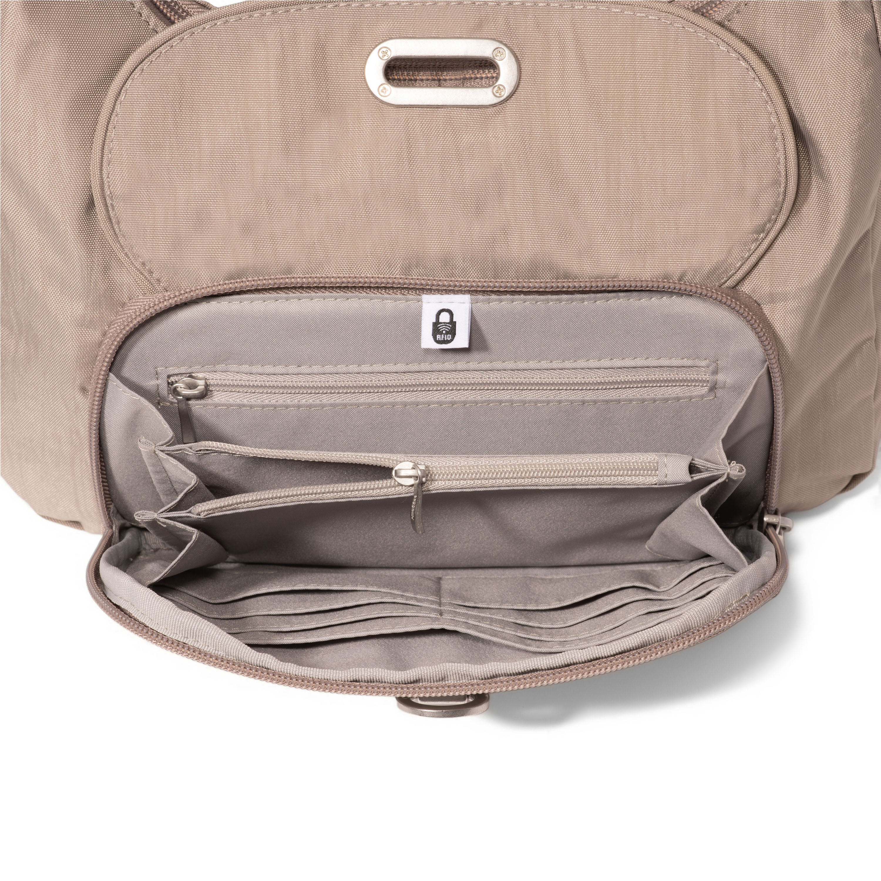 Coastal Flip Lock Half Moon Bag