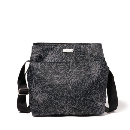 Triple Compartment Crossbody Bag