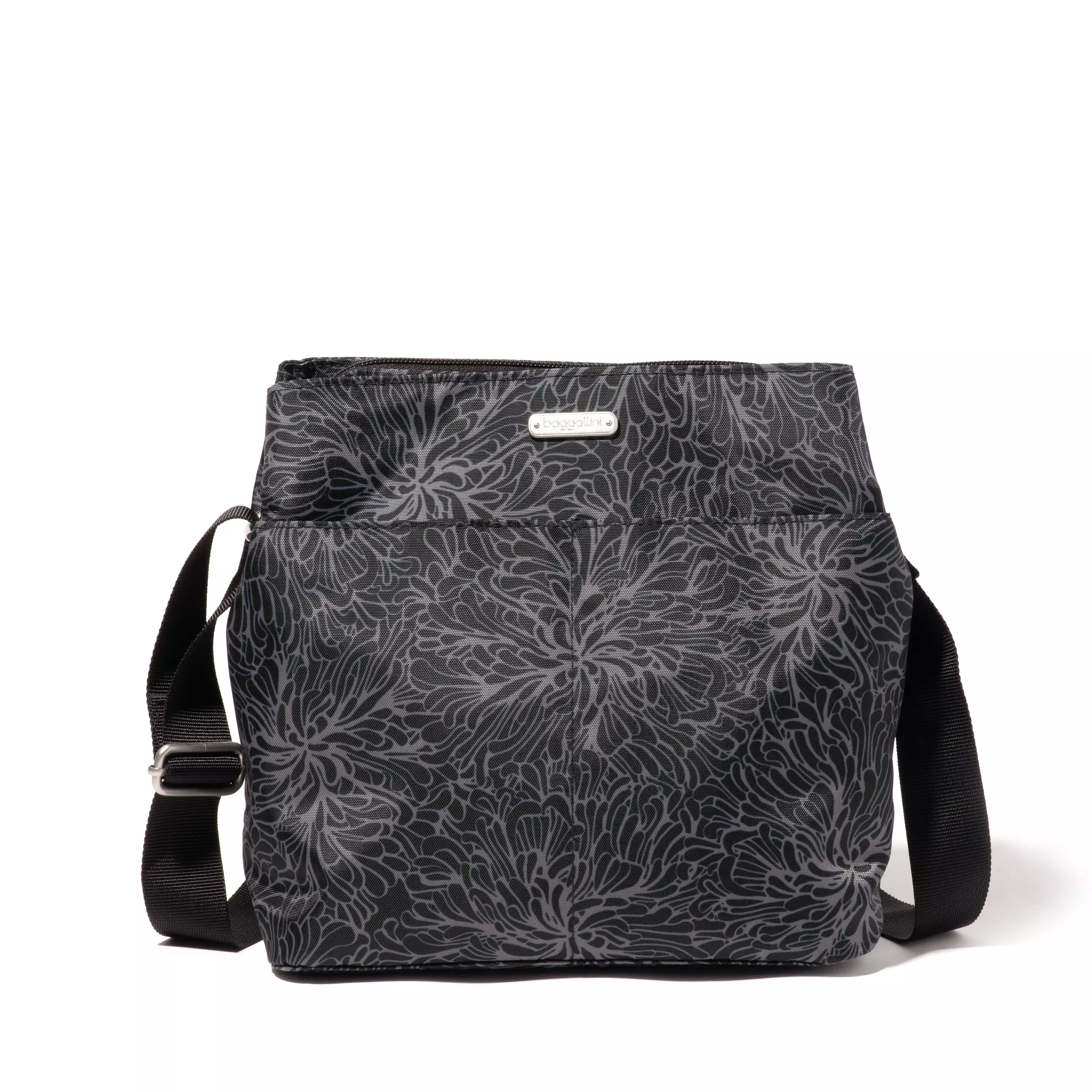 Triple Compartment Crossbody Bag