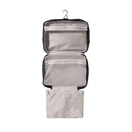 hanging toiletry bags for travel COOSKY Bag Women, Holds Full-Size Shampoo, with Jewelry Organizer Compartment, Extra Large Makeup Bag, Waterproof Cosmetic Bag, Toiletries Kit Set with Trolley Belt, Grey : Beauty & contains three mesh pouches that provide easy storage and convenient access to your favorite travel essentials Large Hanging Travel Toiletry Kit