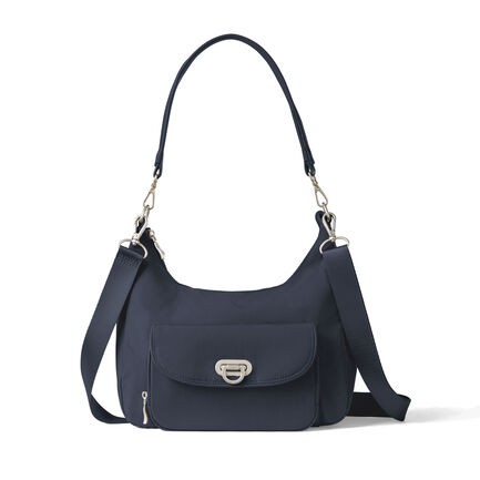 Coastal Flip Lock Half Moon Bag