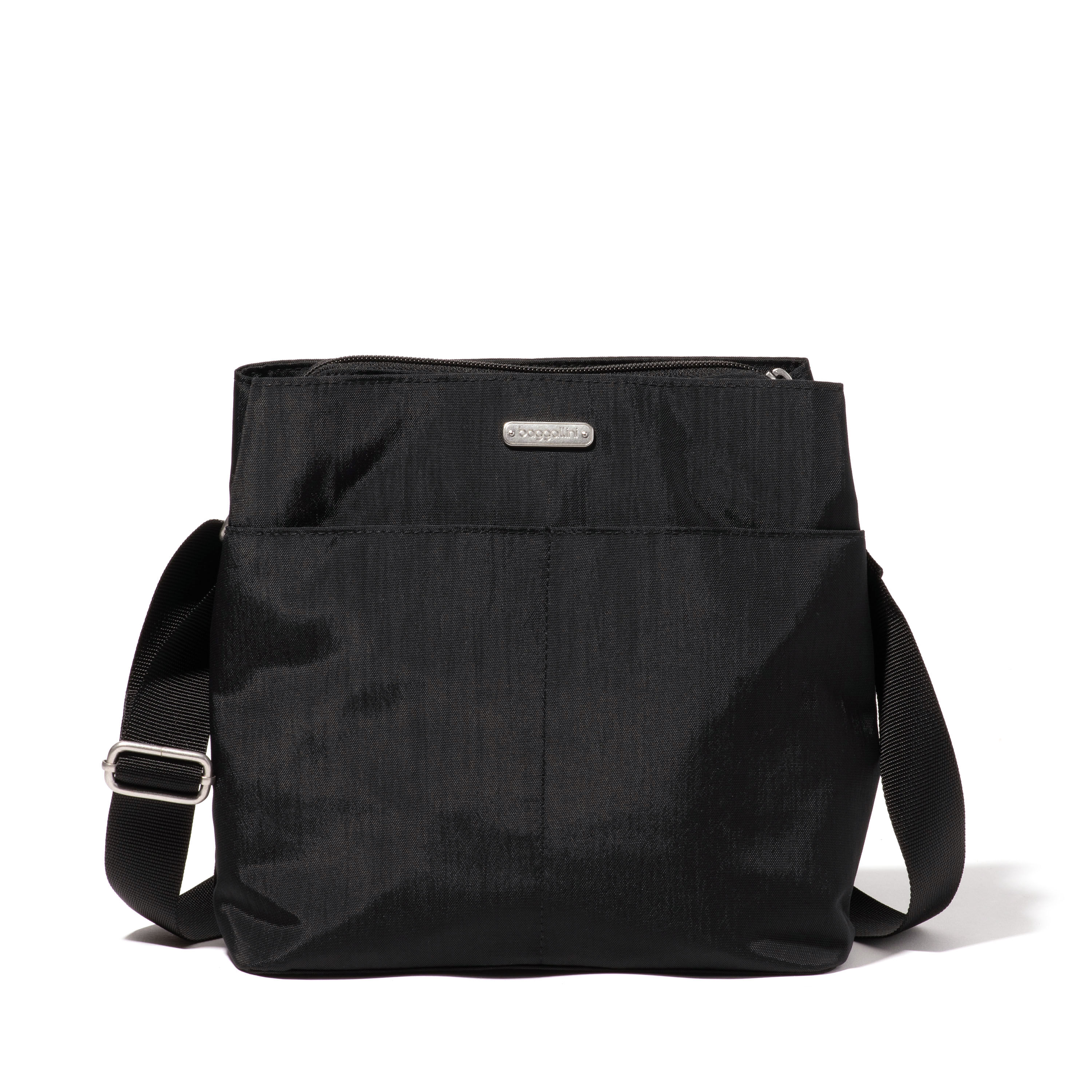 Triple Compartment Crossbody Bag