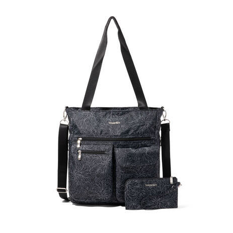 Modern Everywhere Tote Bag | Baggallini in Black | Medium Modern Everywhere Tote Bag | Baggallini in Black | Medium