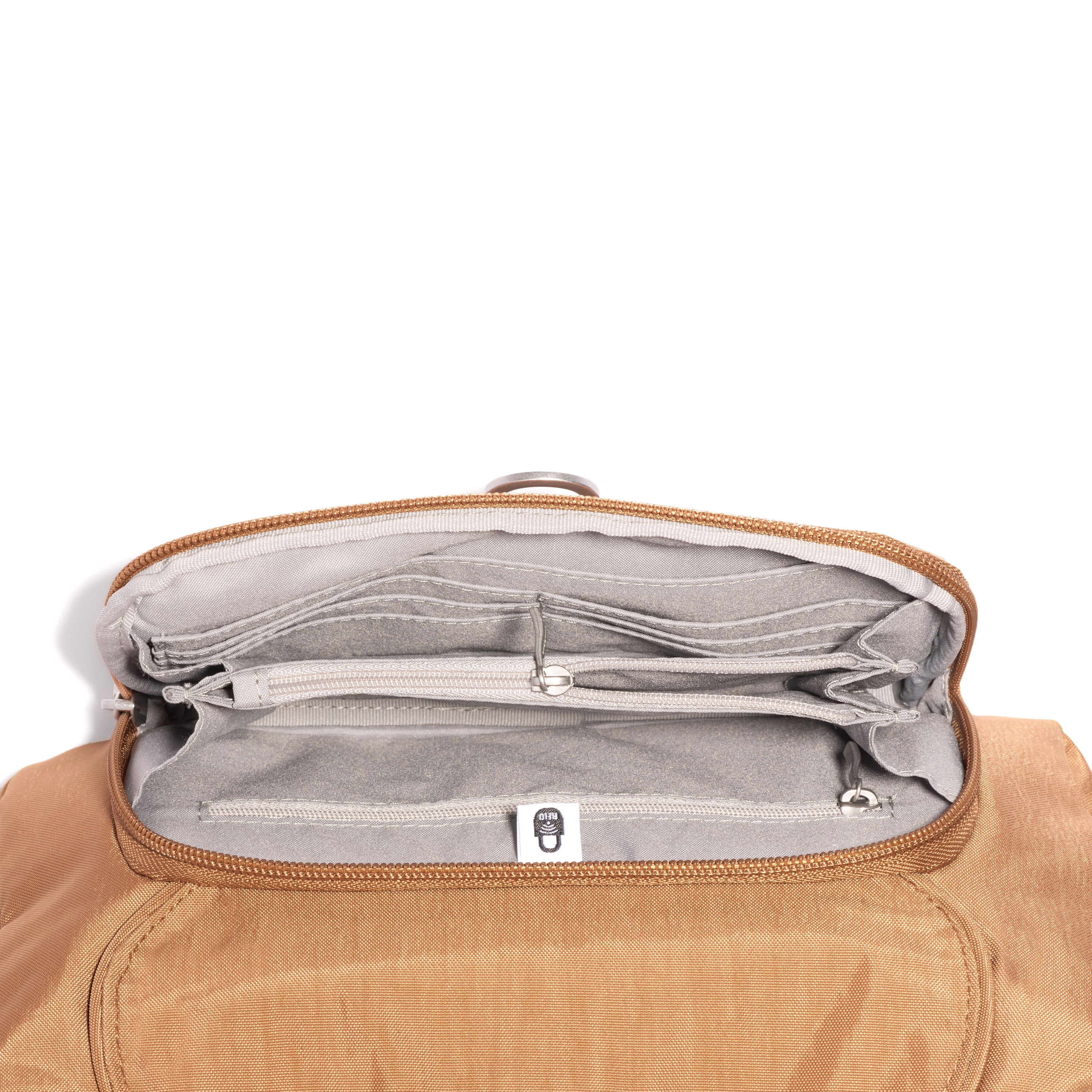 Coastal Flip Lock Half Moon Bag