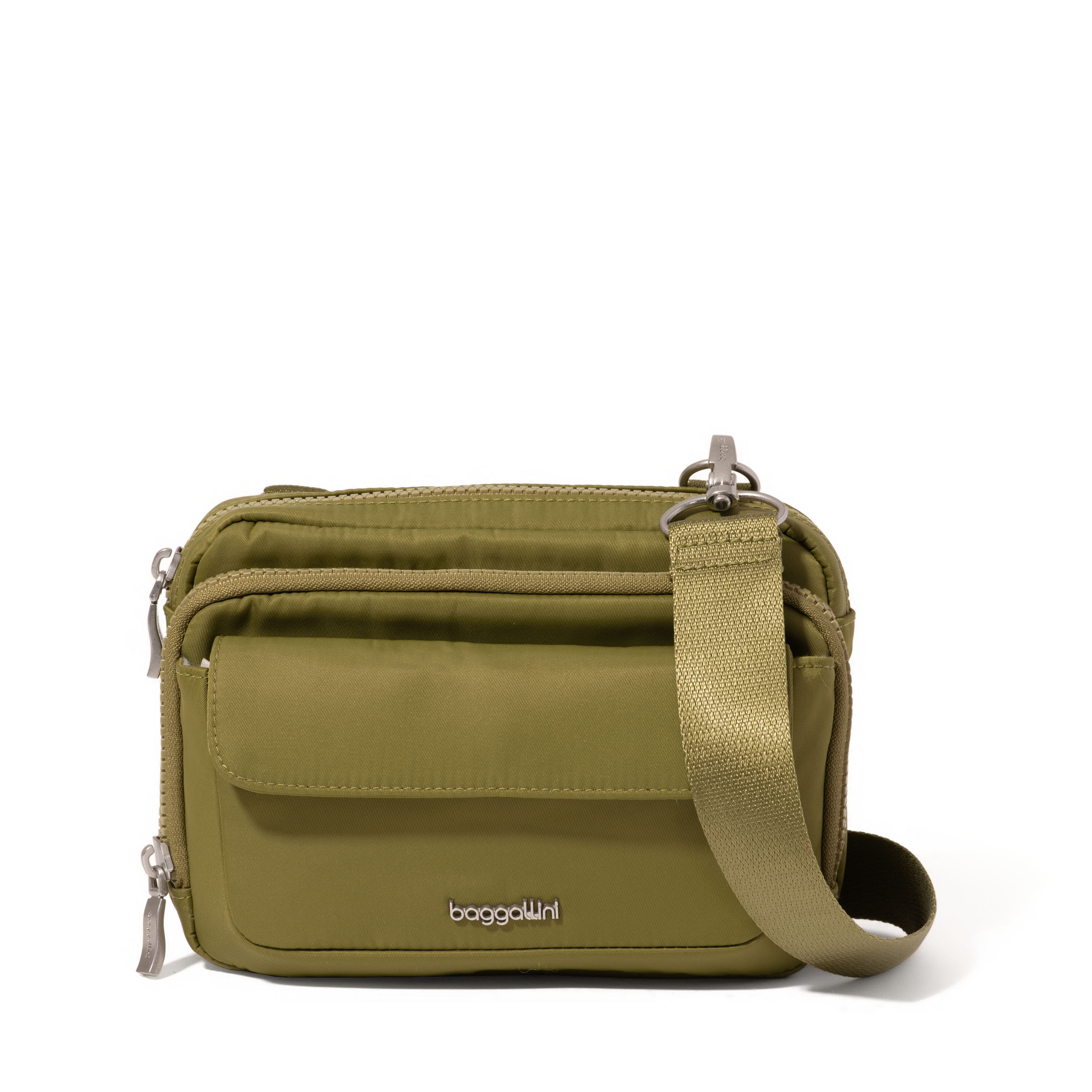Modern Double Zip Crossbody