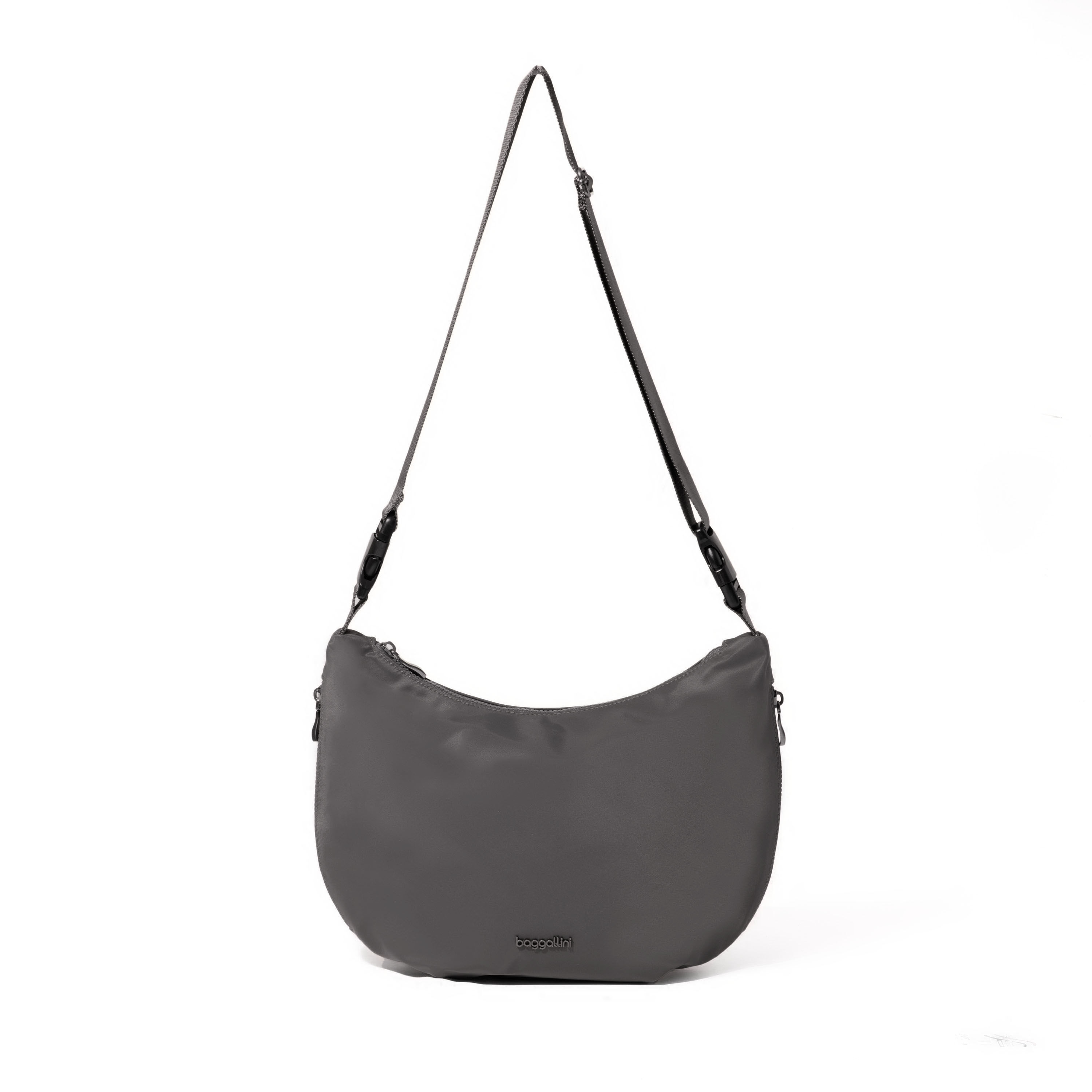 (取寄) バッガリーニ レディース クレセント コンバーチブル ホーボー Baggallini women Crescent Convertible Hobo Smoke Twill Crescent Convertible Hobo