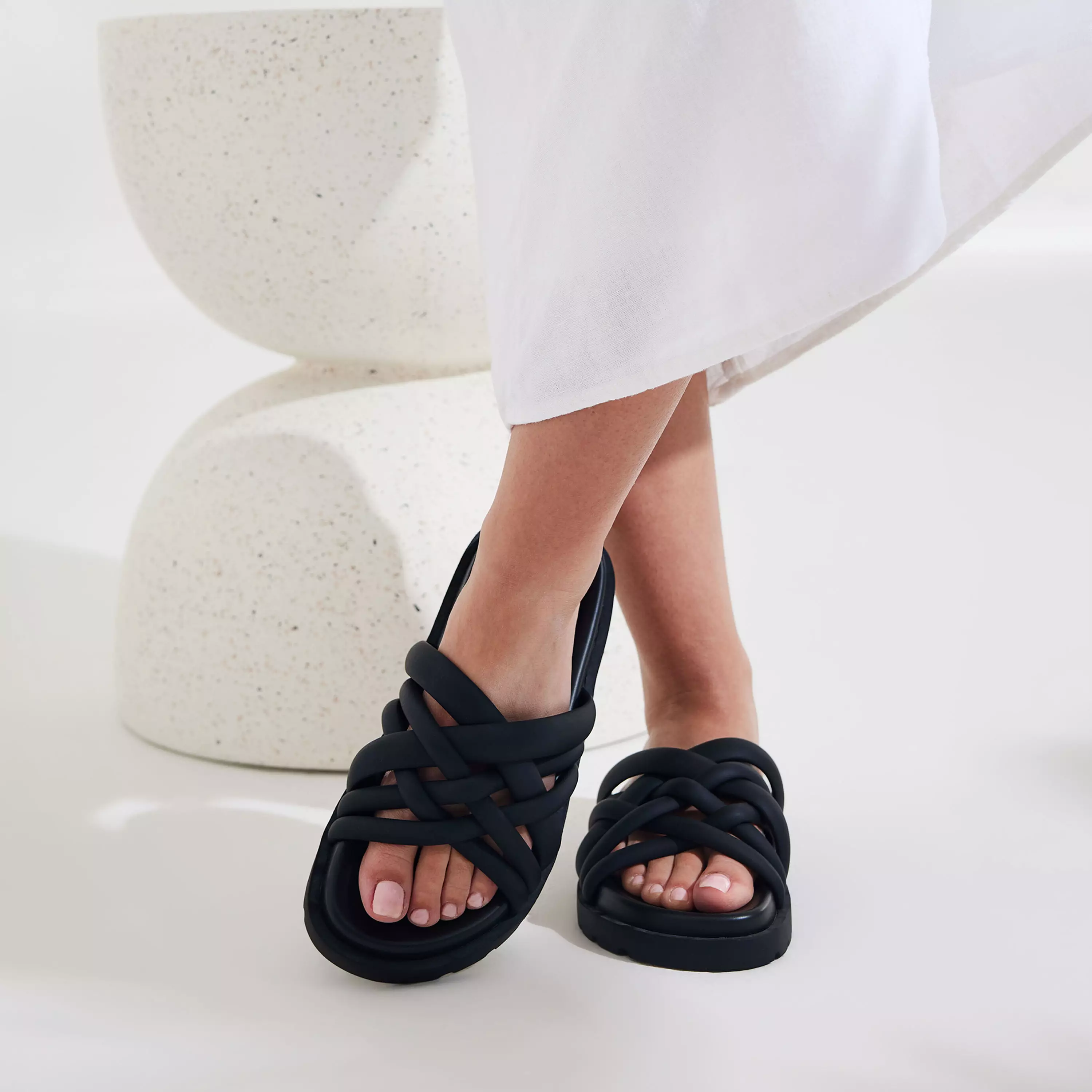 Wanderlust Woven Slide