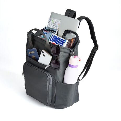 anti theft backpack for laptop CAESAR: Anti-Theft Hardshell The computer backpack is equipped with a smart secure lock that is made of high strength zinc alloy with a solid Securtex Classic Anti-Theft Windsor Backpack