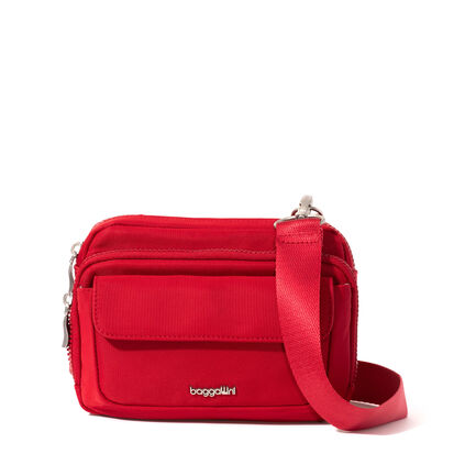 Modern Double Zip Crossbody