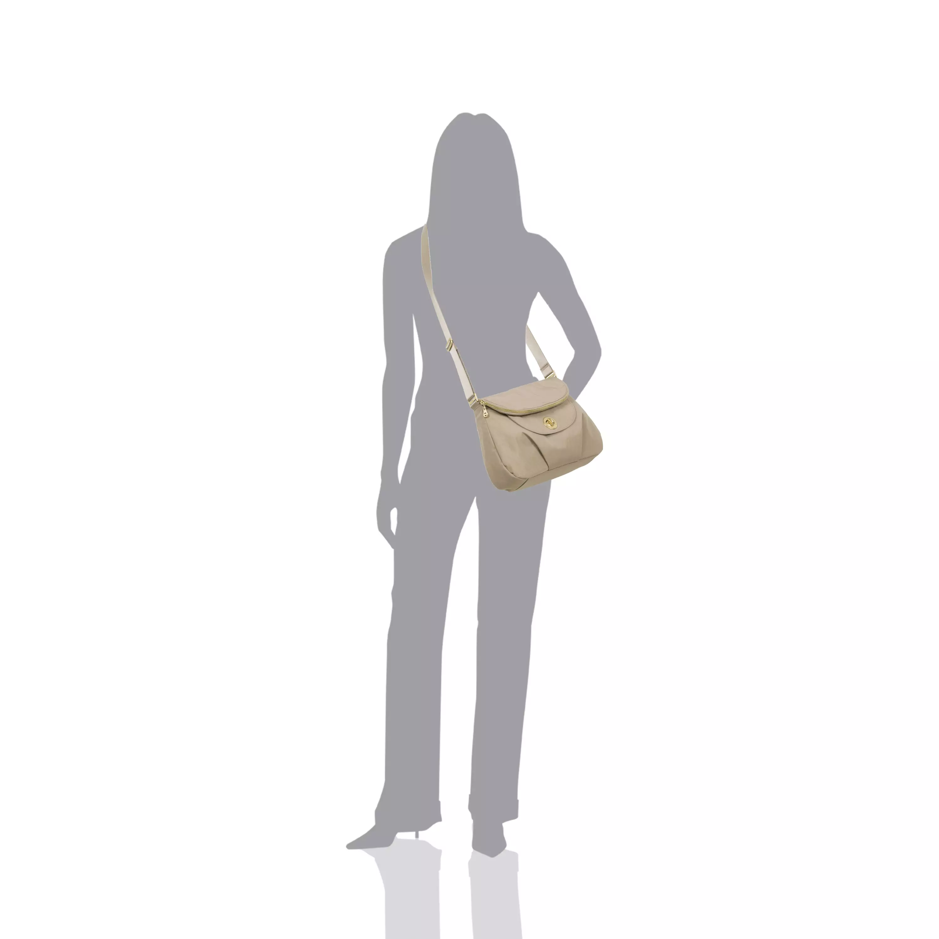 Kuala Flap Zip Hobo Bag