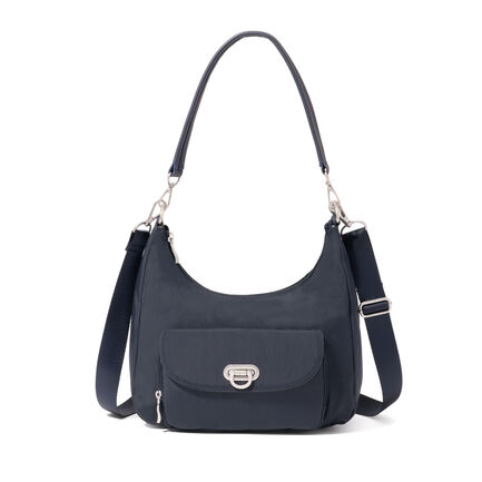 Coastal Flip Lock Half Moon Bag