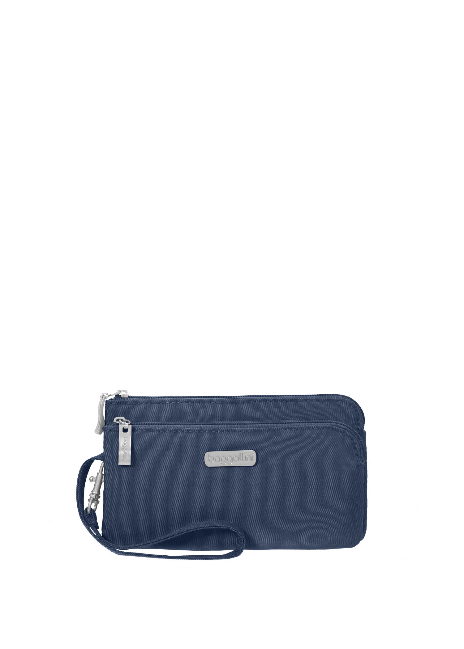 RFID Double Zip Wristlet