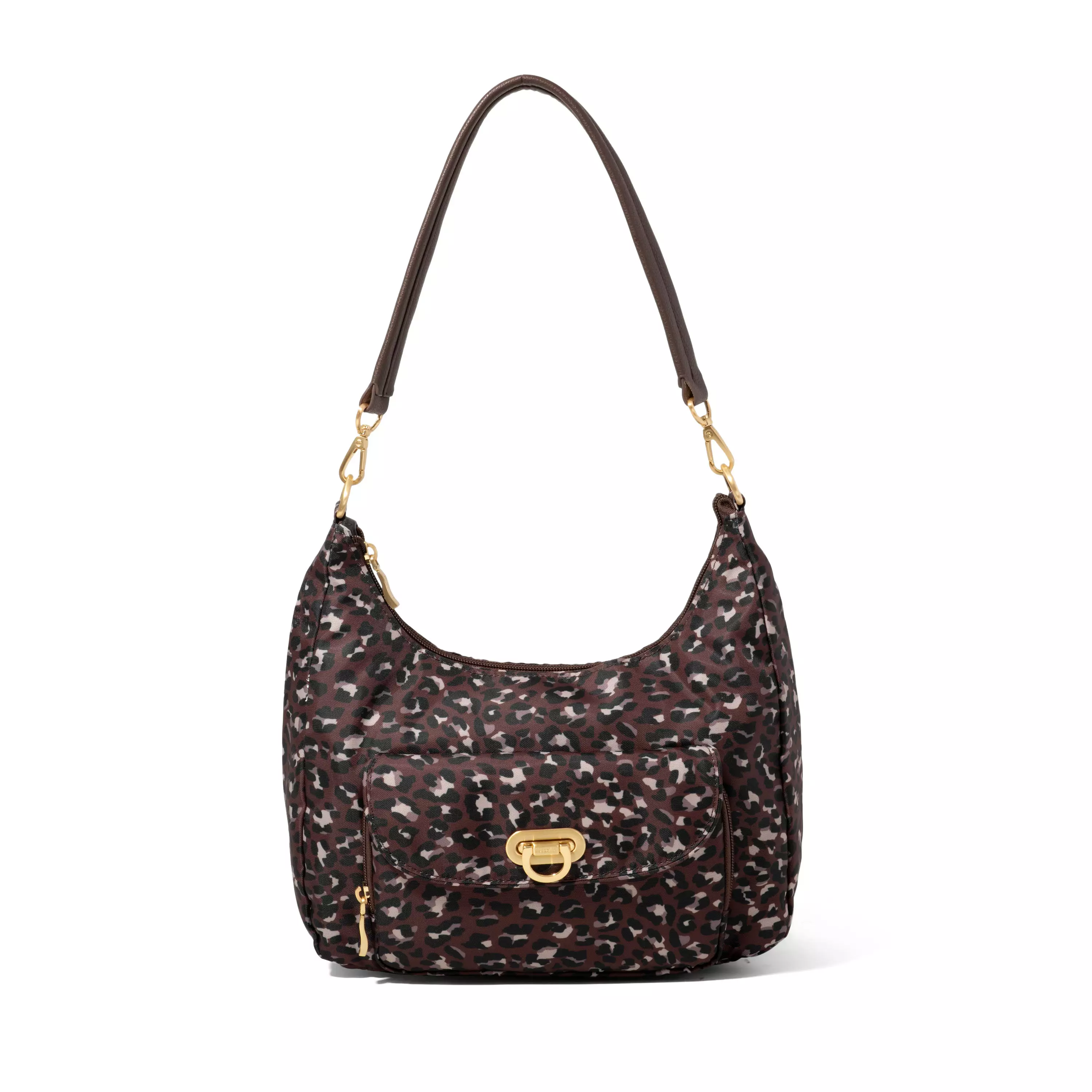 Coastal Flip Lock Half Moon Bag