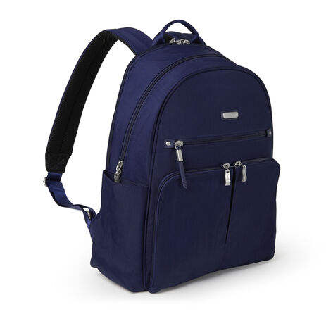 baggallini here and there laptop backpack On The Go Midnight Blossom Print One Size : Electronics in luggage sleeve lets you stack your bags when its time for a getaway Baggallini The New Classic Collection
