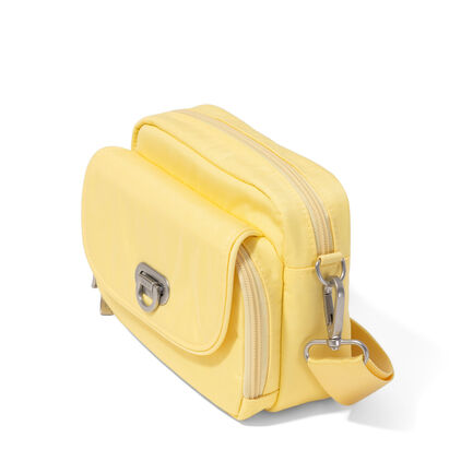 Borsa A Mezzaluna Baggallini Coastal Flip Lock &ndash; Nuova Con Etichetta (Moonrock)