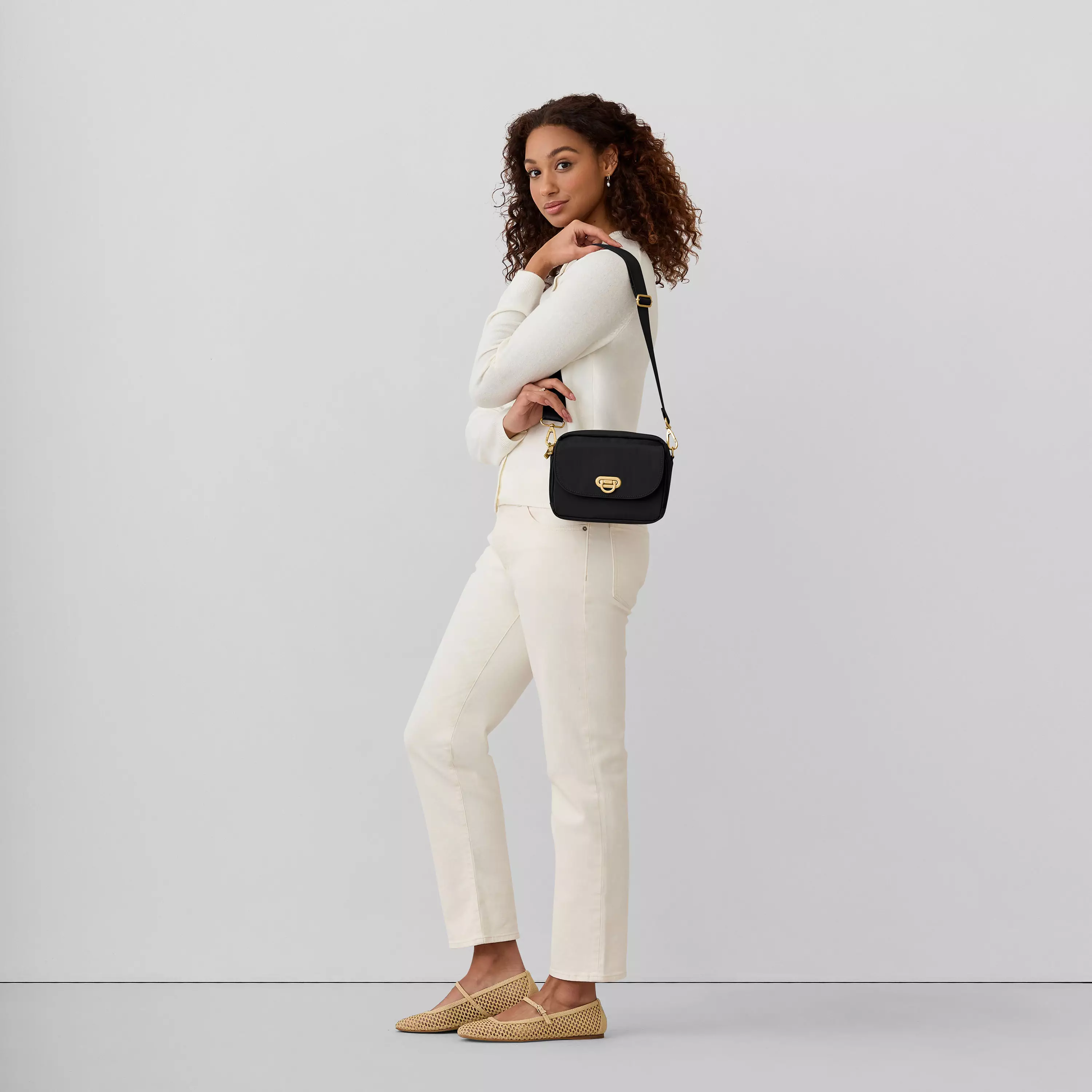 Coastal Flip Lock Camera Bag Crossbody