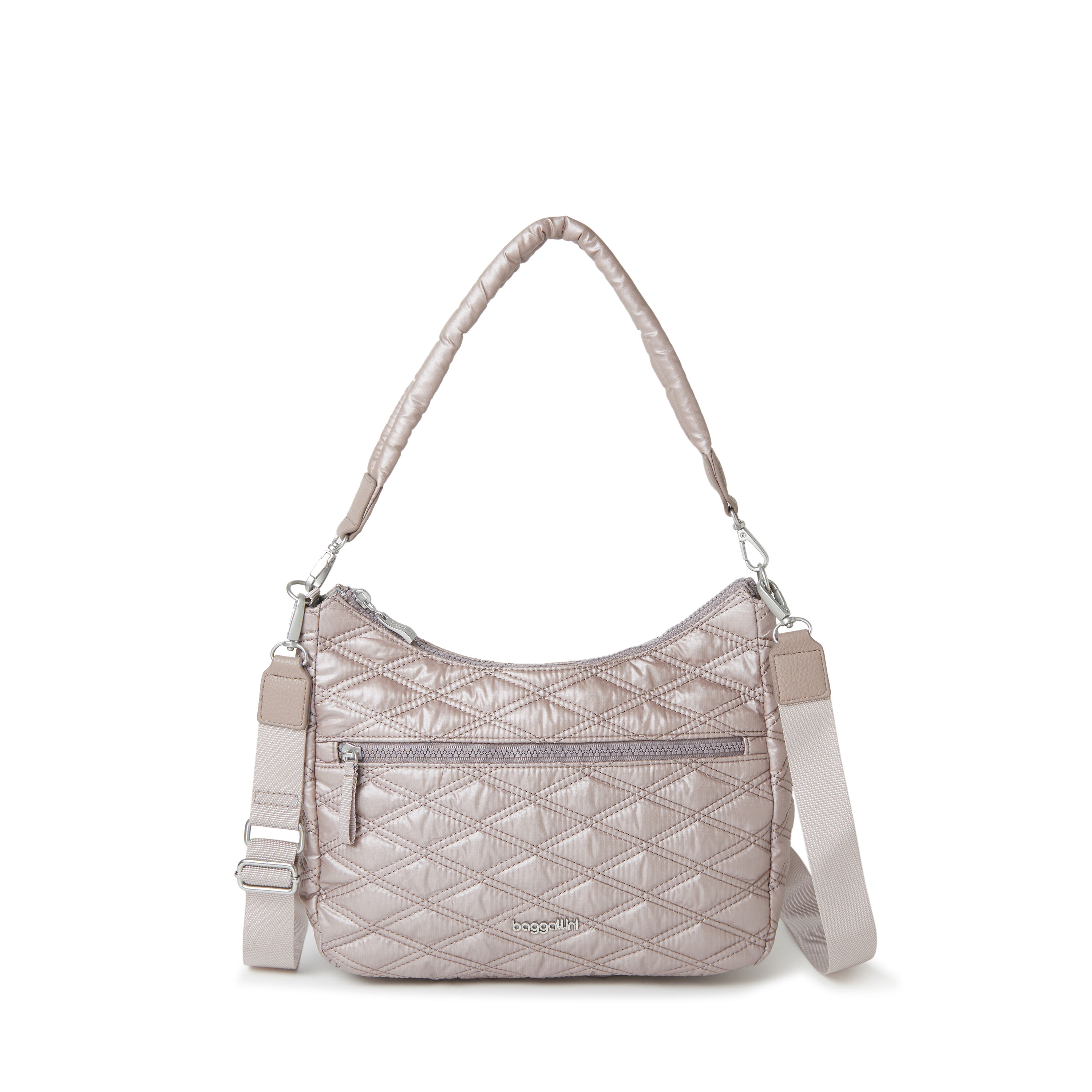 Quilted Convertible Hobo