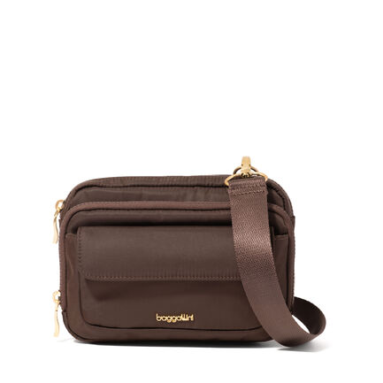 Modern Double Zip Crossbody