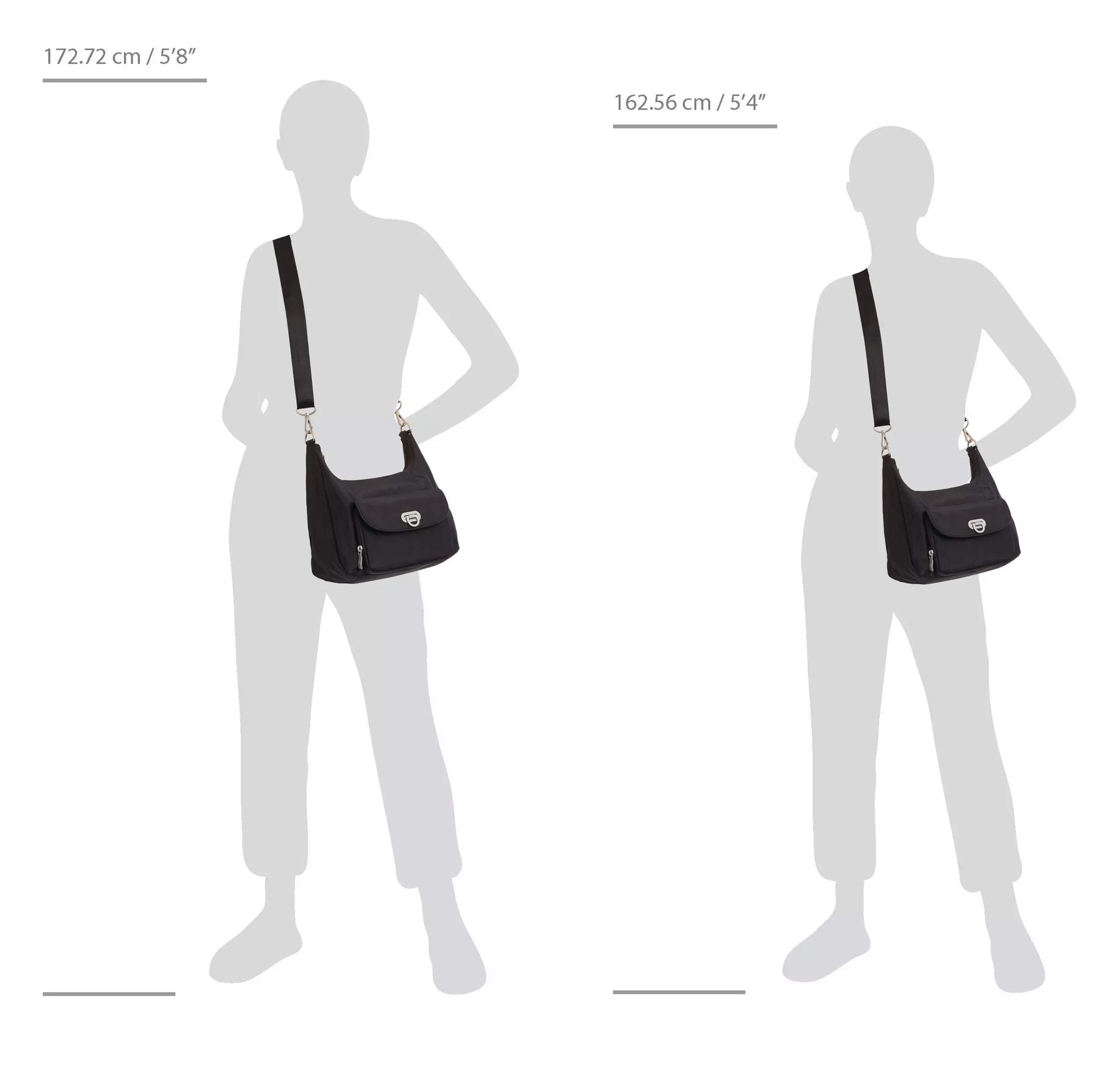 Coastal Flip Lock Half Moon Bag