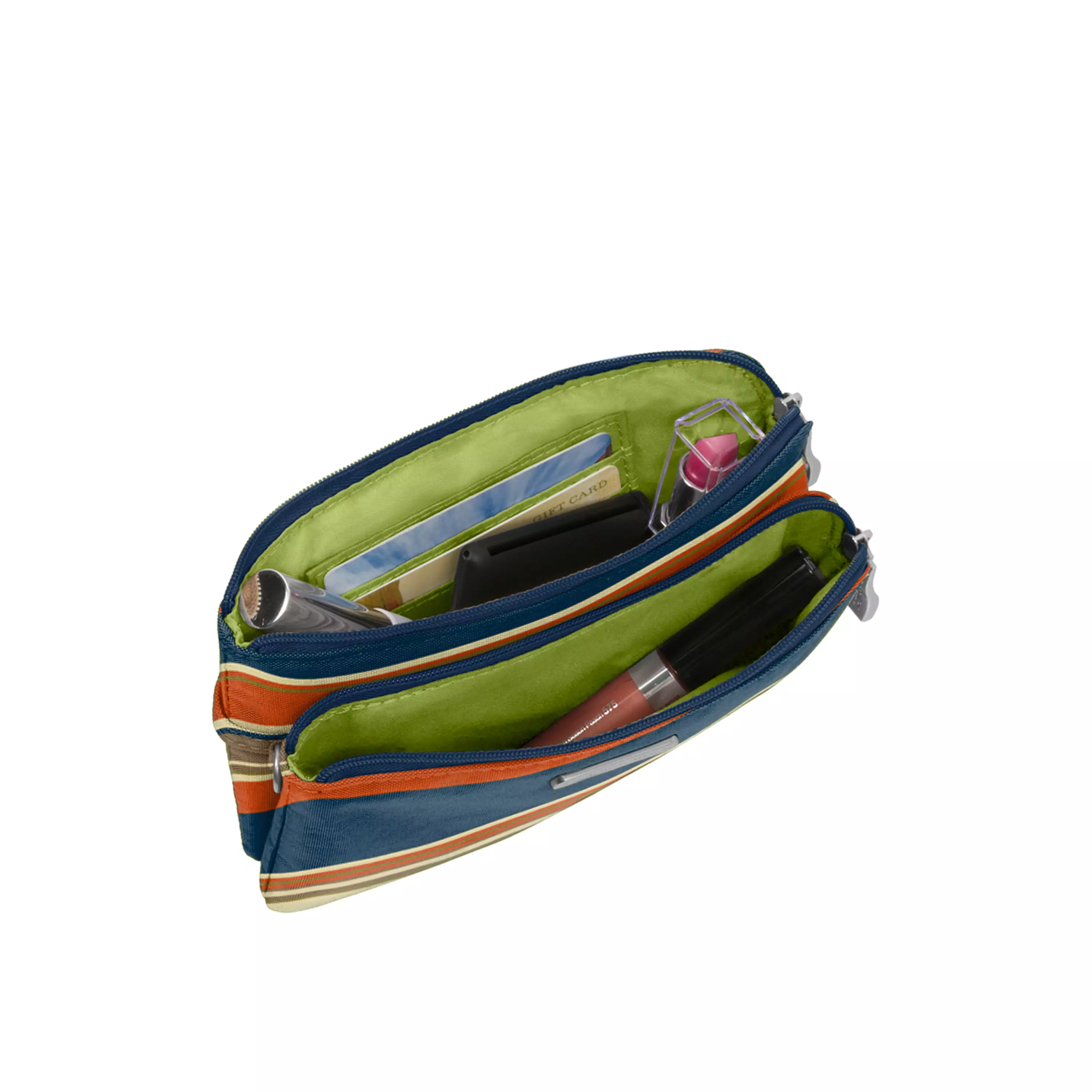 RFID Double Zip Wristlet
