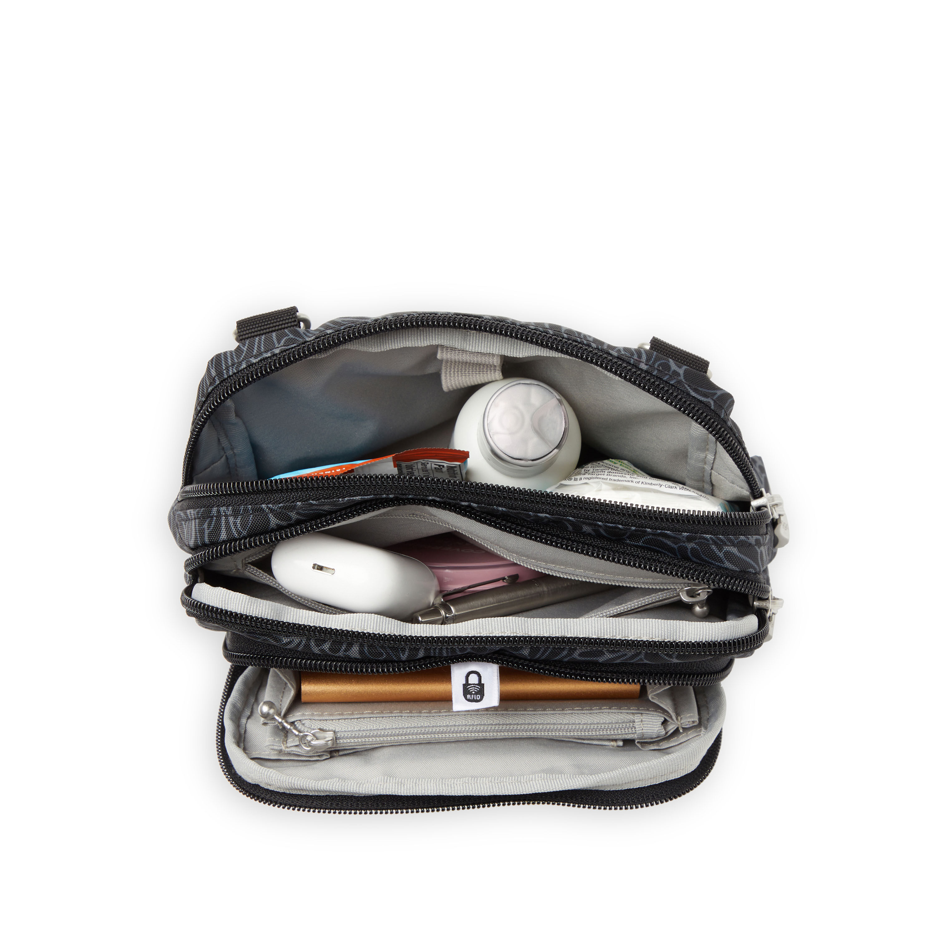 Triple Zip With Front Wallet