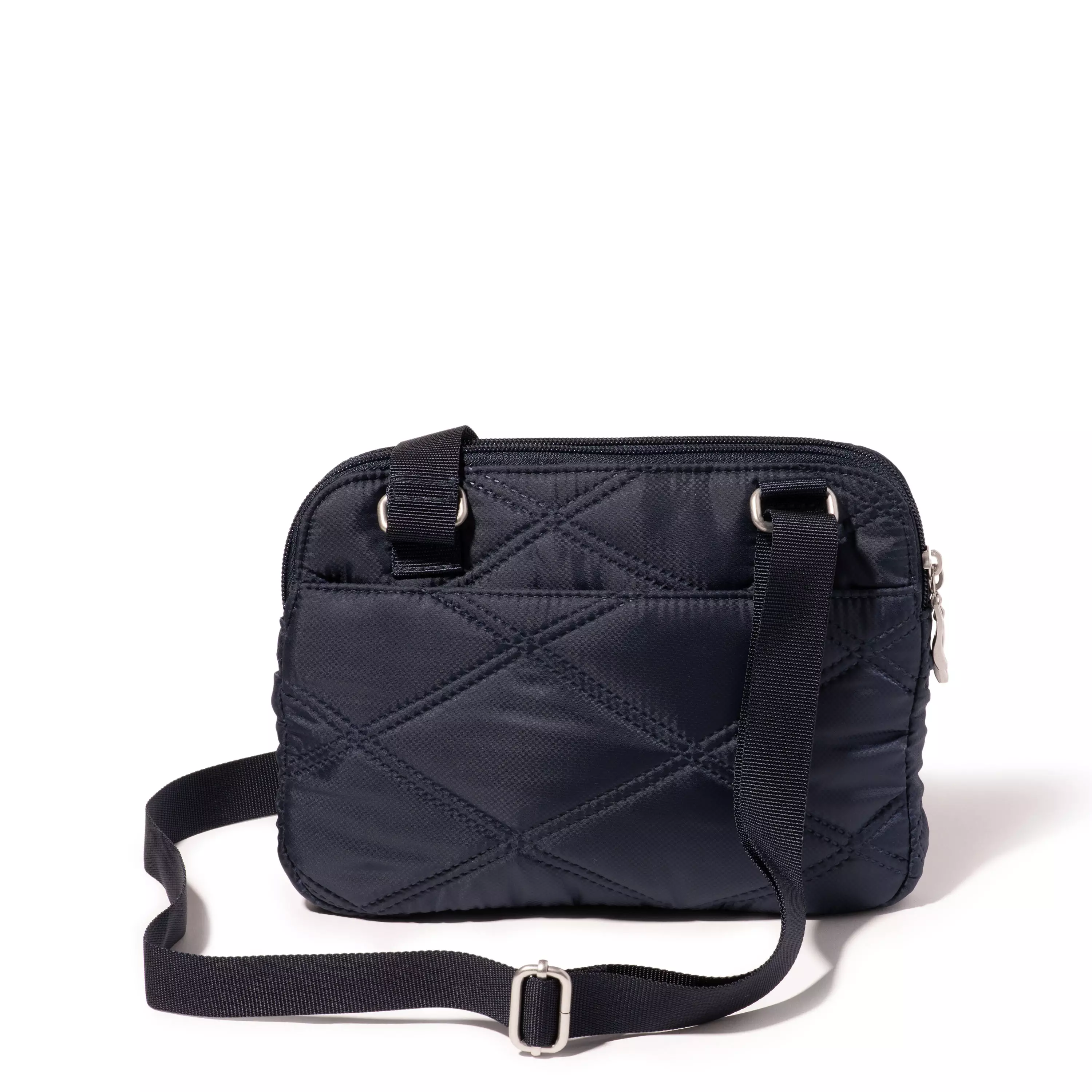 Quilted Double Zip Anytime Crossbody