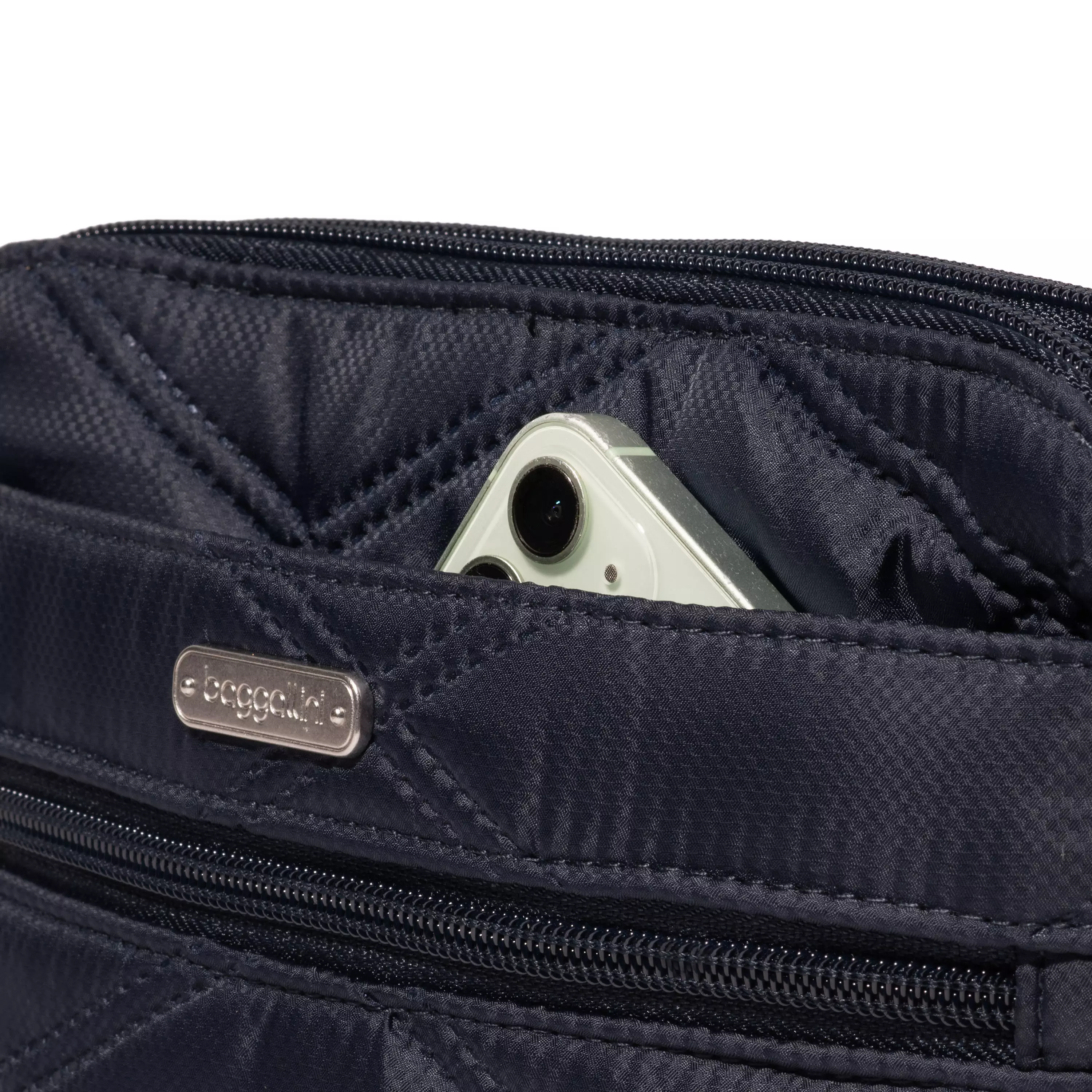 Quilted Double Zip Anytime Crossbody