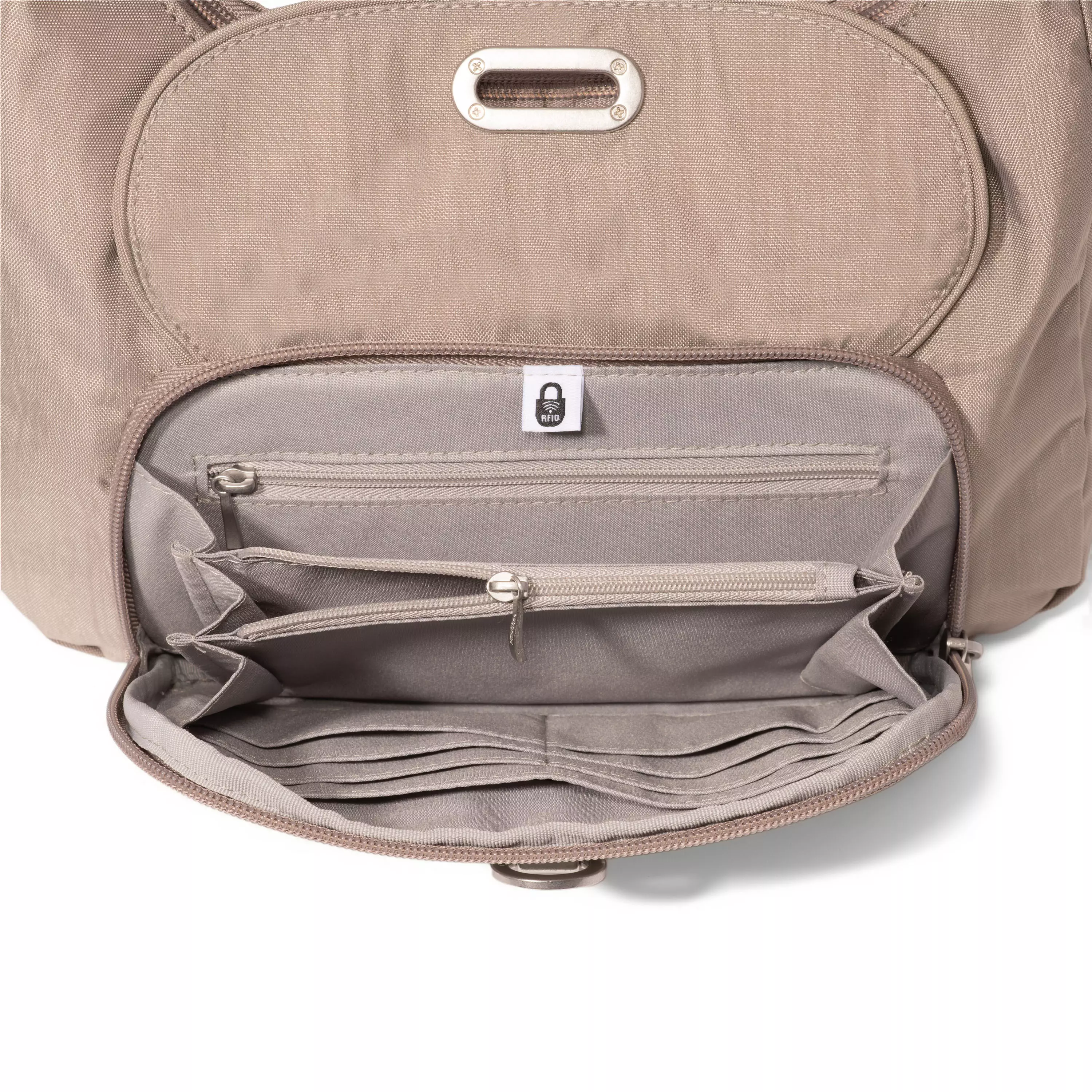Coastal Flip Lock Half Moon Bag