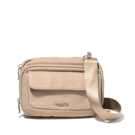 Modern Double Zip Crossbody