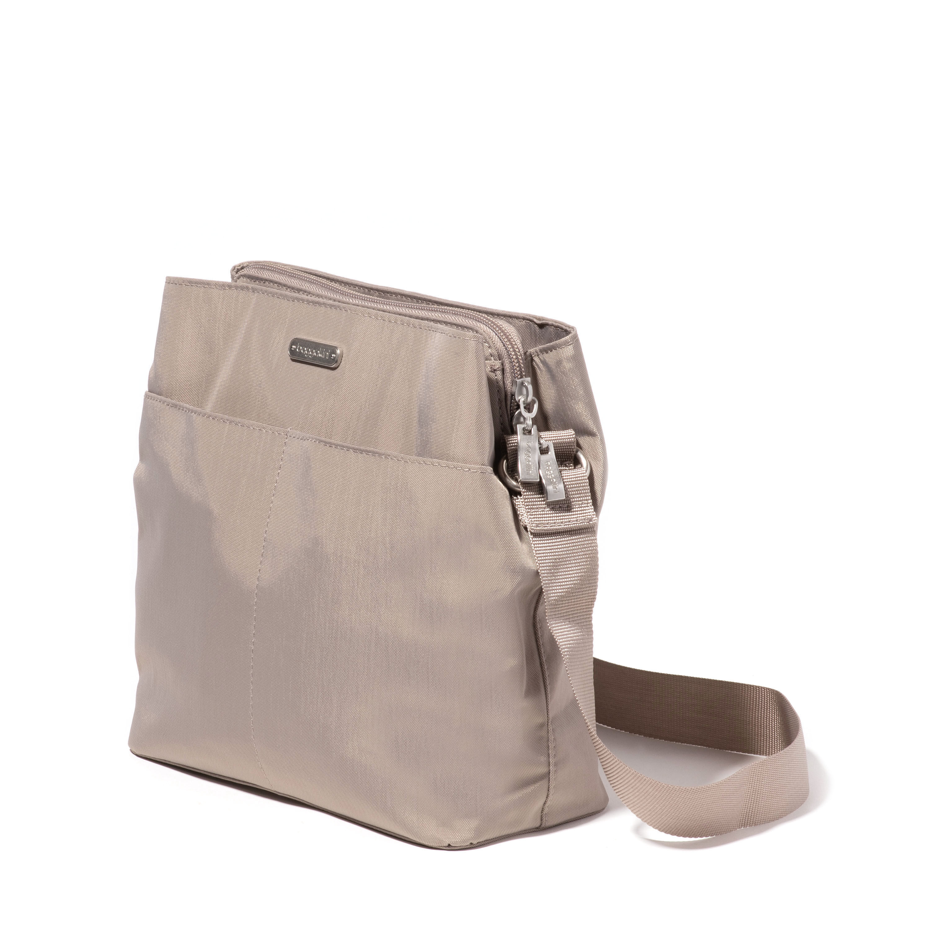 Triple Compartment Crossbody Bag