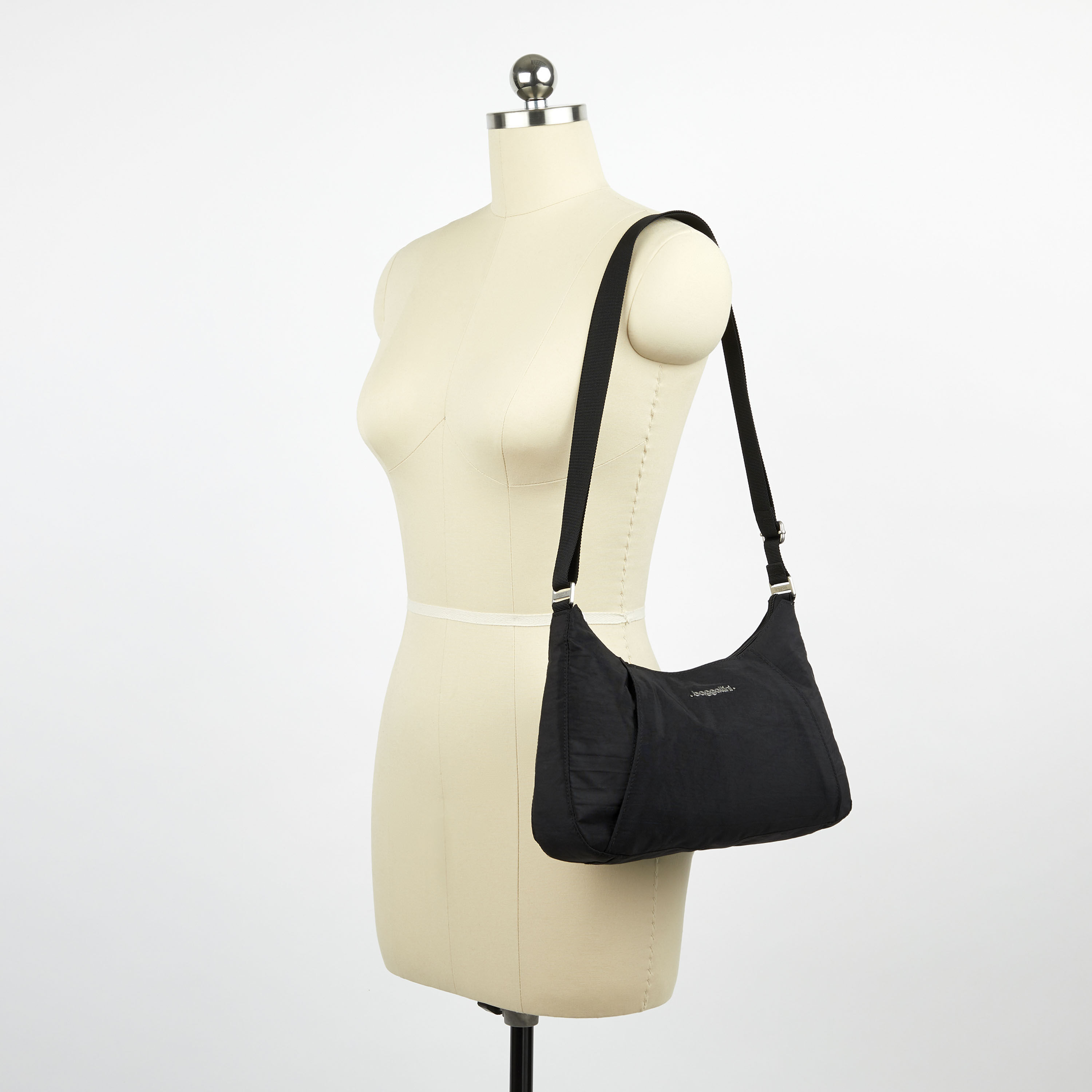 Slim Crossbody Hobo With Rfid