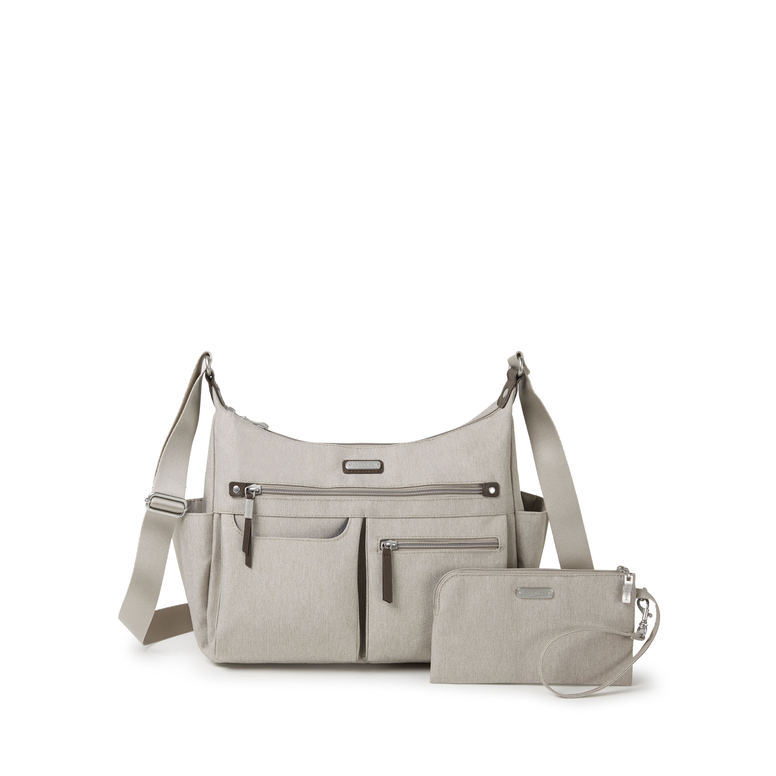 Anywhere Large Hobo Tote With RFID Phone Wristlet