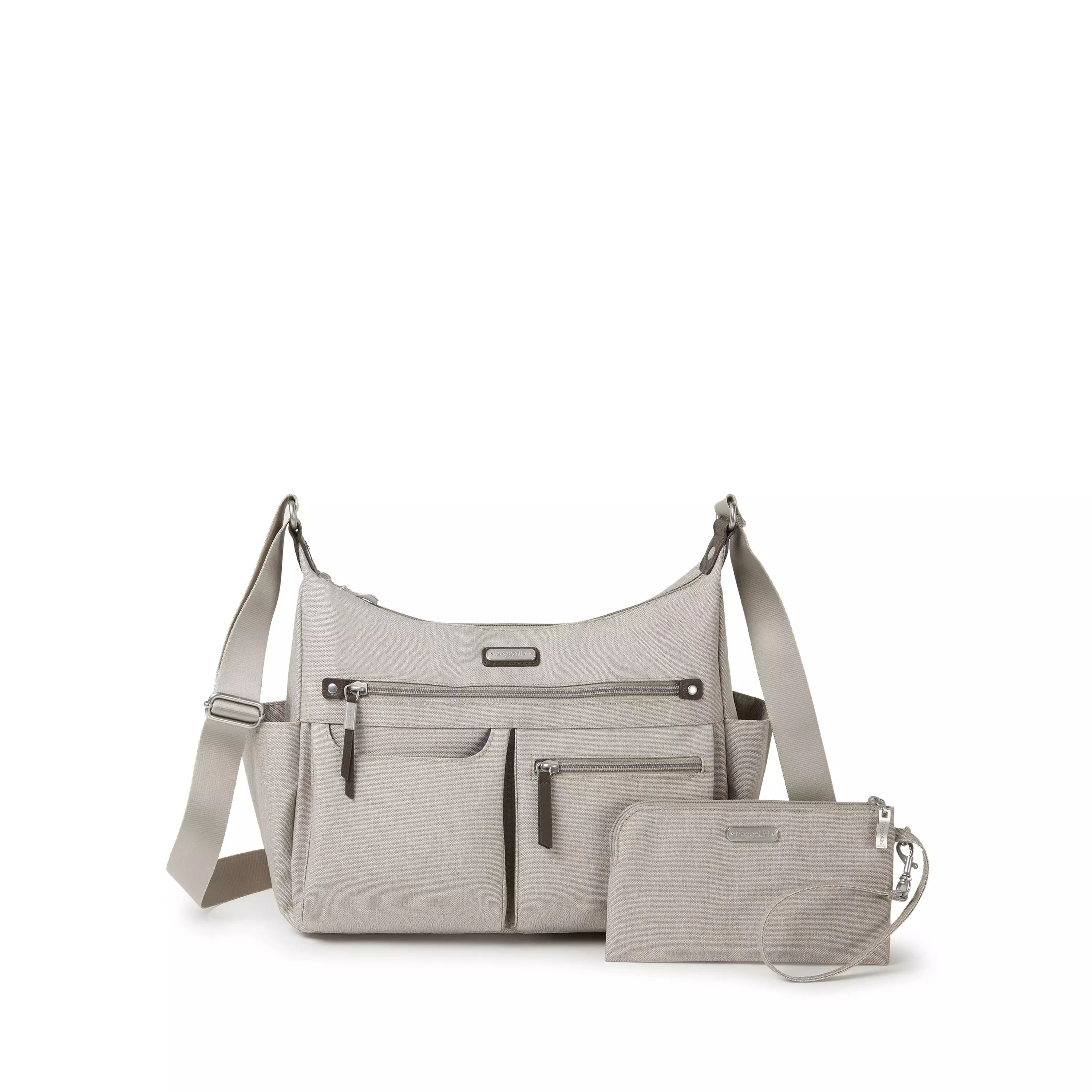 Anywhere Large Hobo Tote With RFID Phone Wristlet