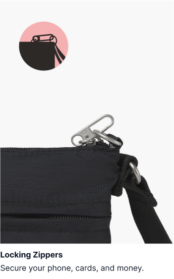 Travelon Crossbody Bags For Women Baggallini Women's Anti-Theft