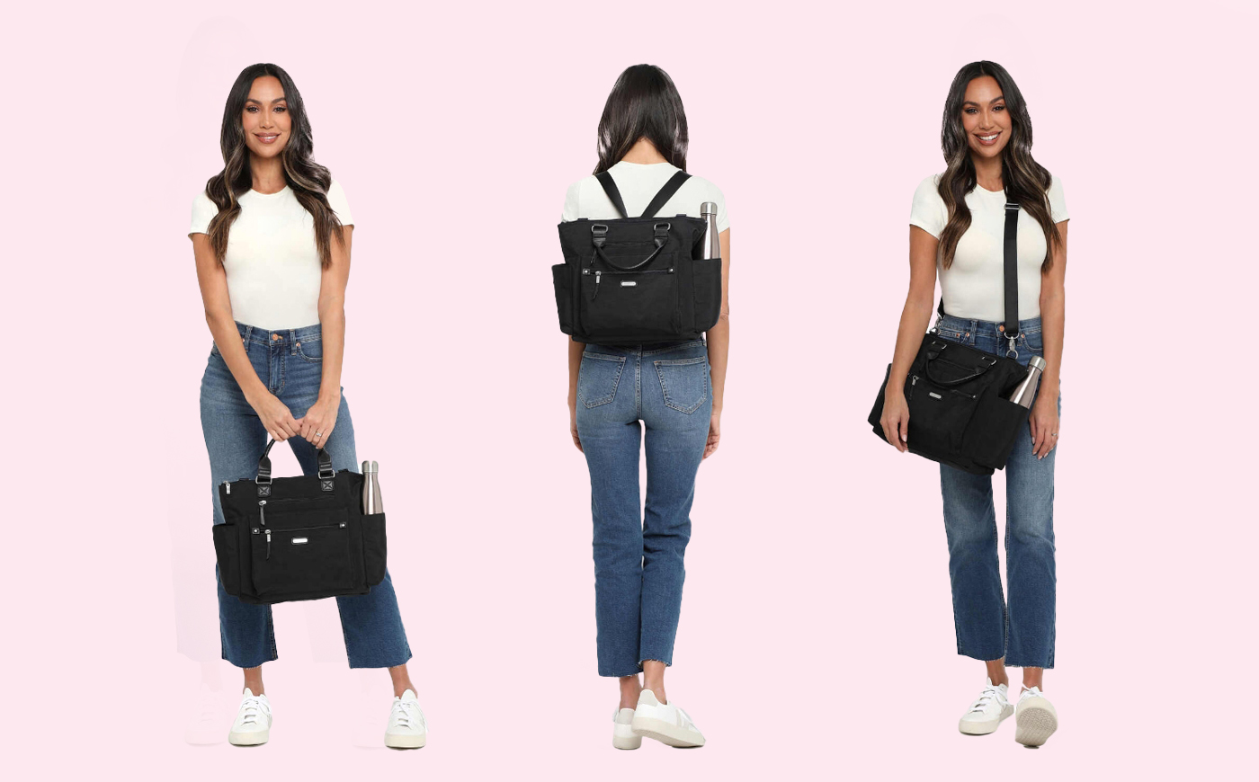 3-In-1 Convertible Backpack With RFID Phone Wristlet 3-In-1 Convertible Backpack With RFID Phone Wristlet