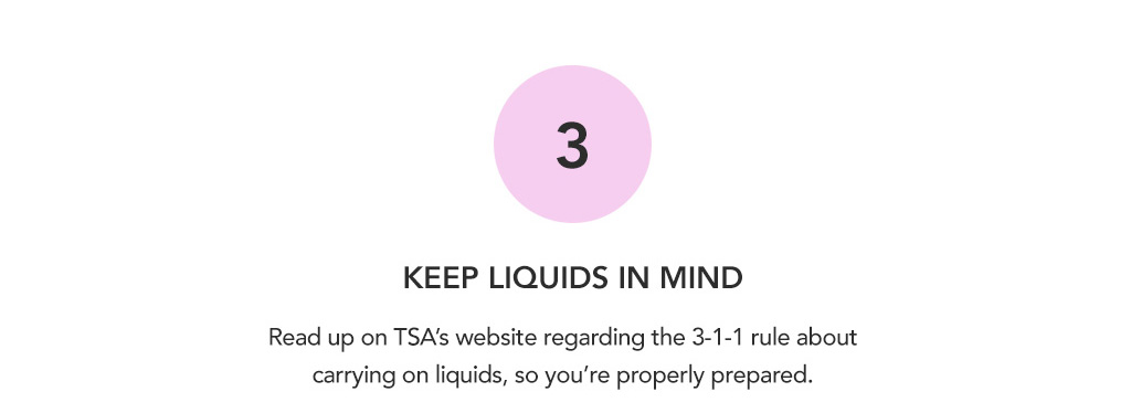 Traveling with Liquids