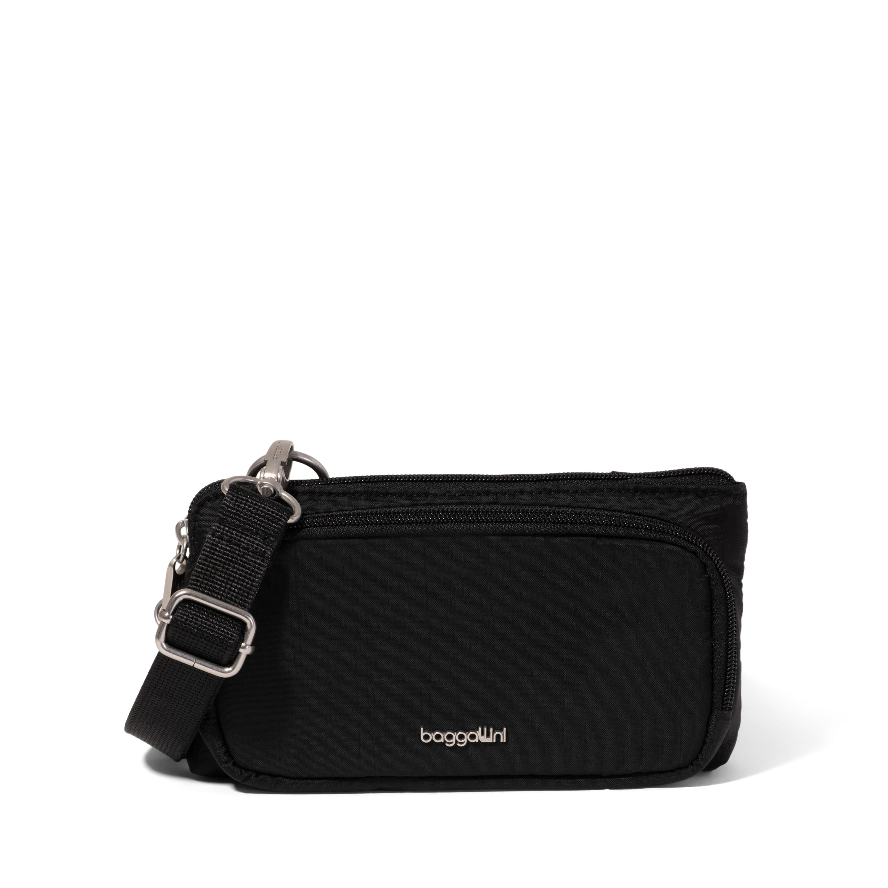 Women's Mini Wallet Anti-Theft Crossbody Bag | Securtex | Baggallini in Black | Xsmall