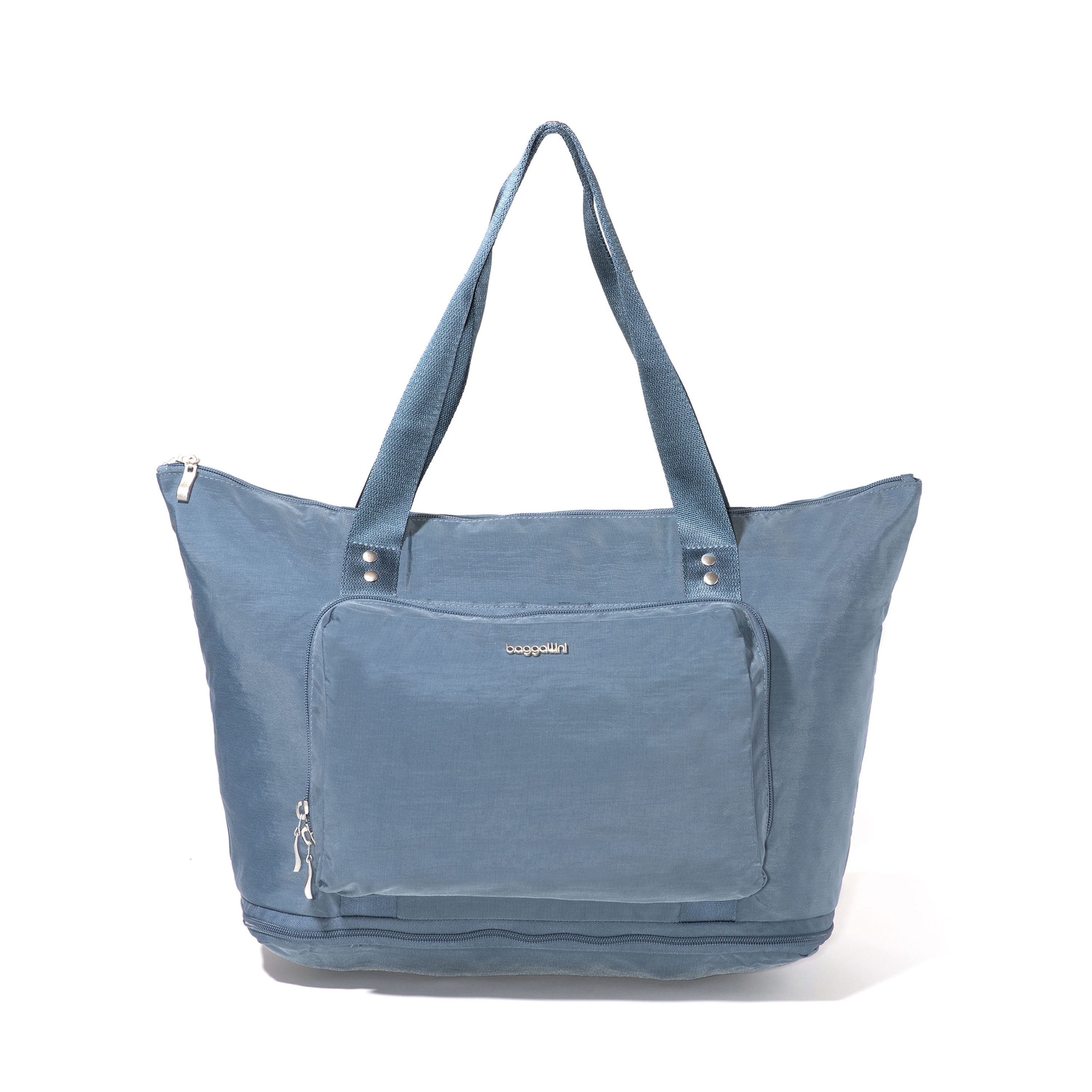 Carryall Expandable Packable Tote Bag | Baggallini in Blue | Small