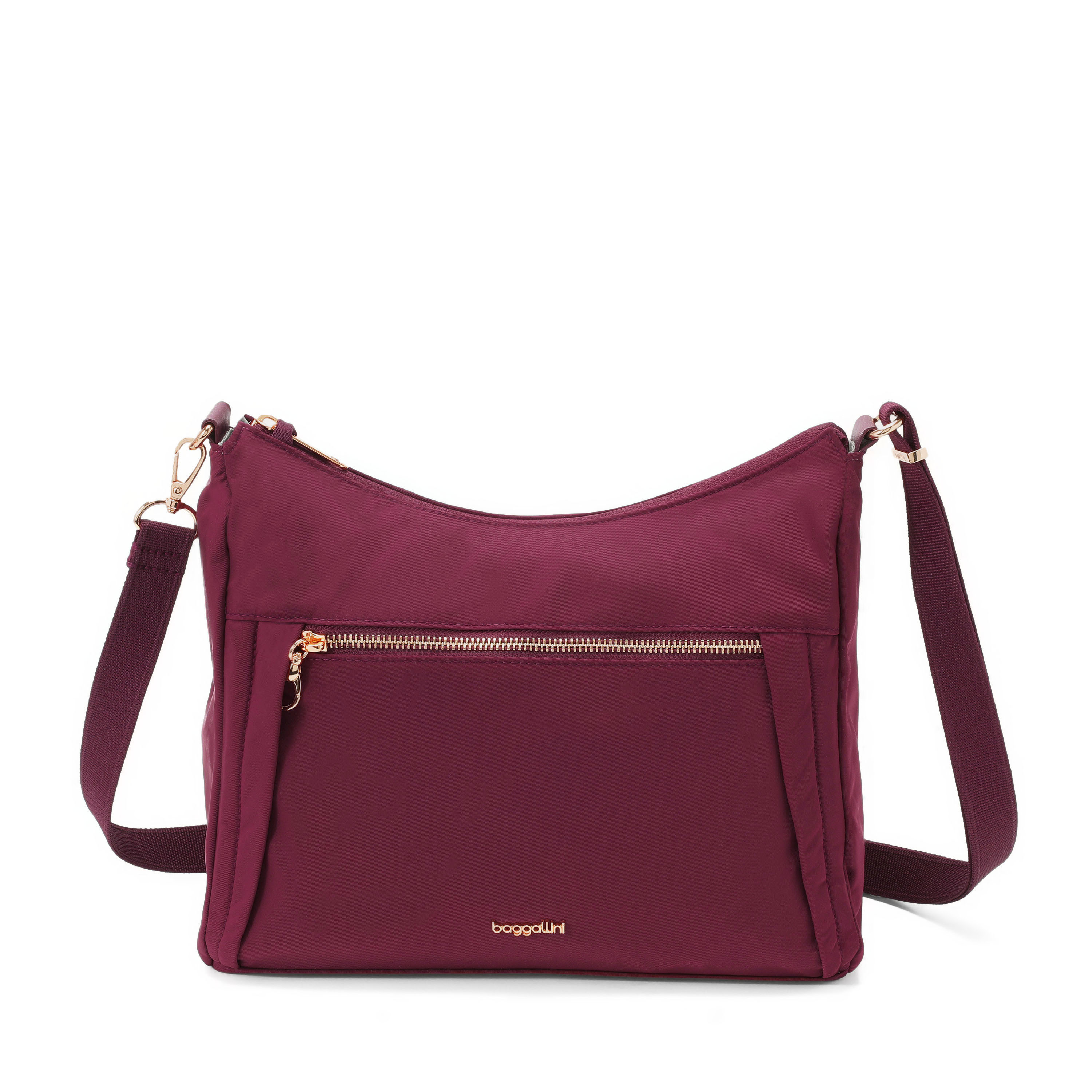 Women's Securtex® Jet Set Anti-Theft Hobo Bag | Baggallini in Red | Medium