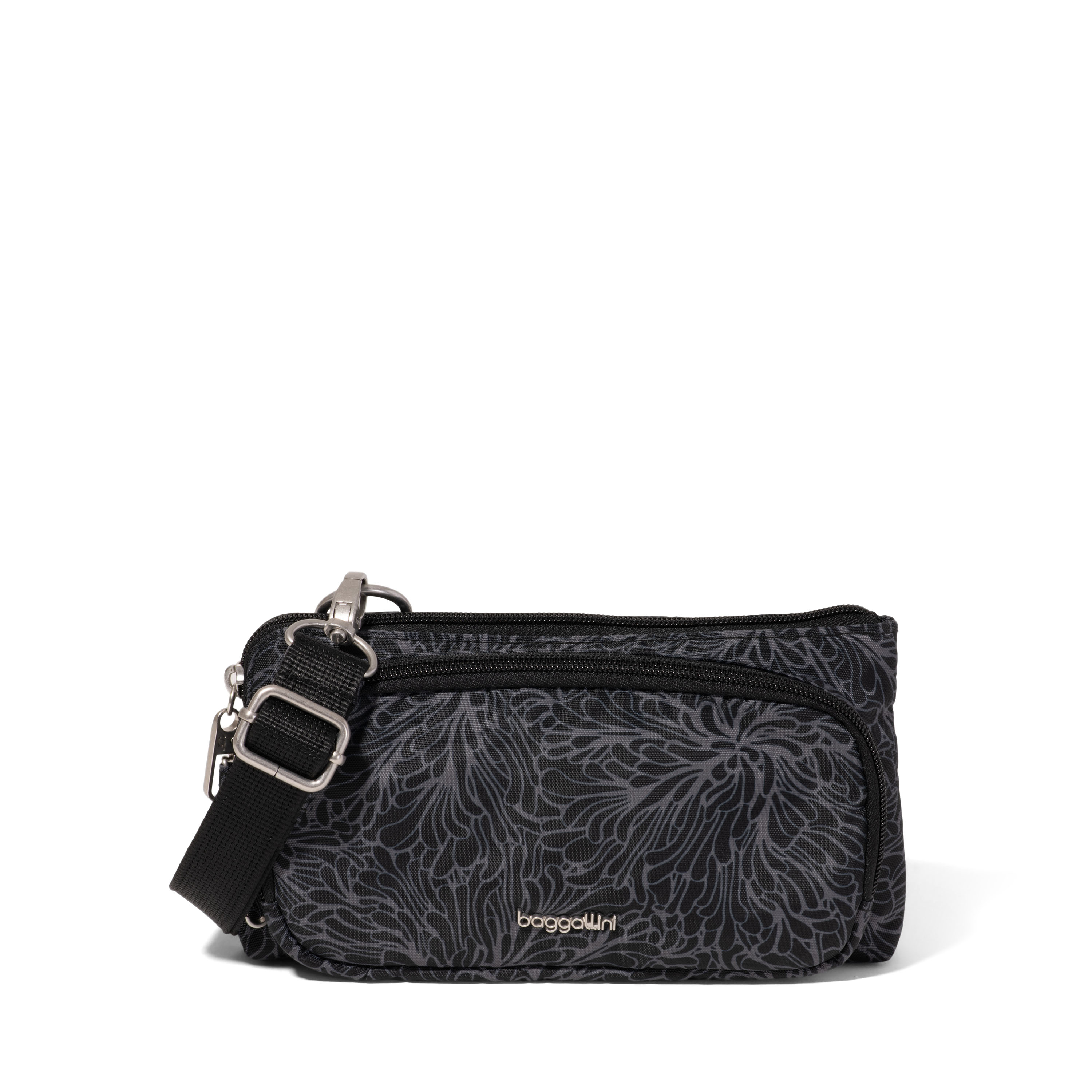 Women's Mini Wallet Anti-Theft Crossbody Bag | Securtex | Baggallini in Black | Xsmall