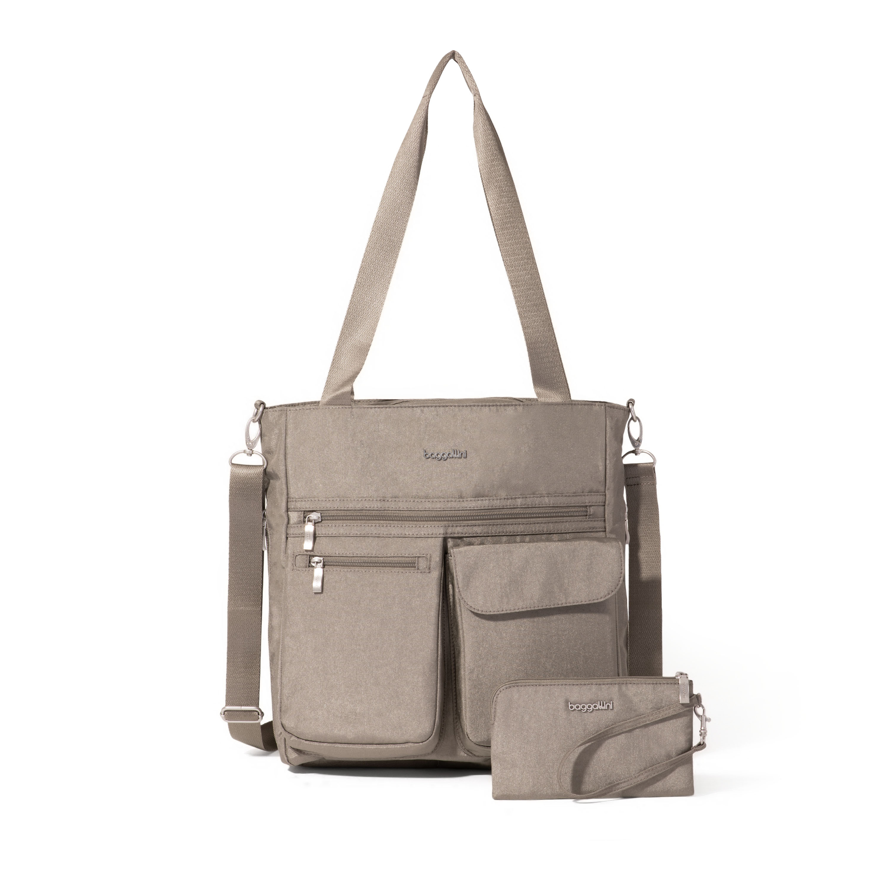 Modern Everywhere Tote Bag | Baggallini in Gray | Medium